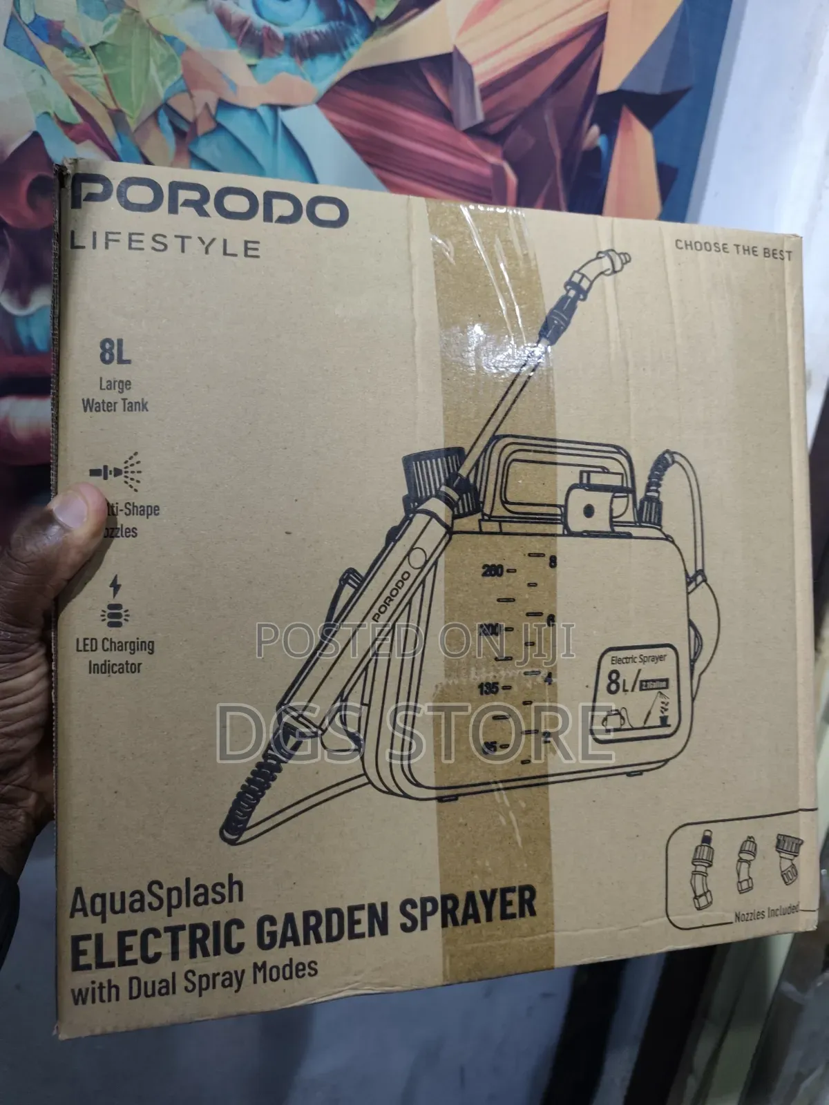 Porodo Aquasplash Electric Garden Sprayer With Dual Spray Mode