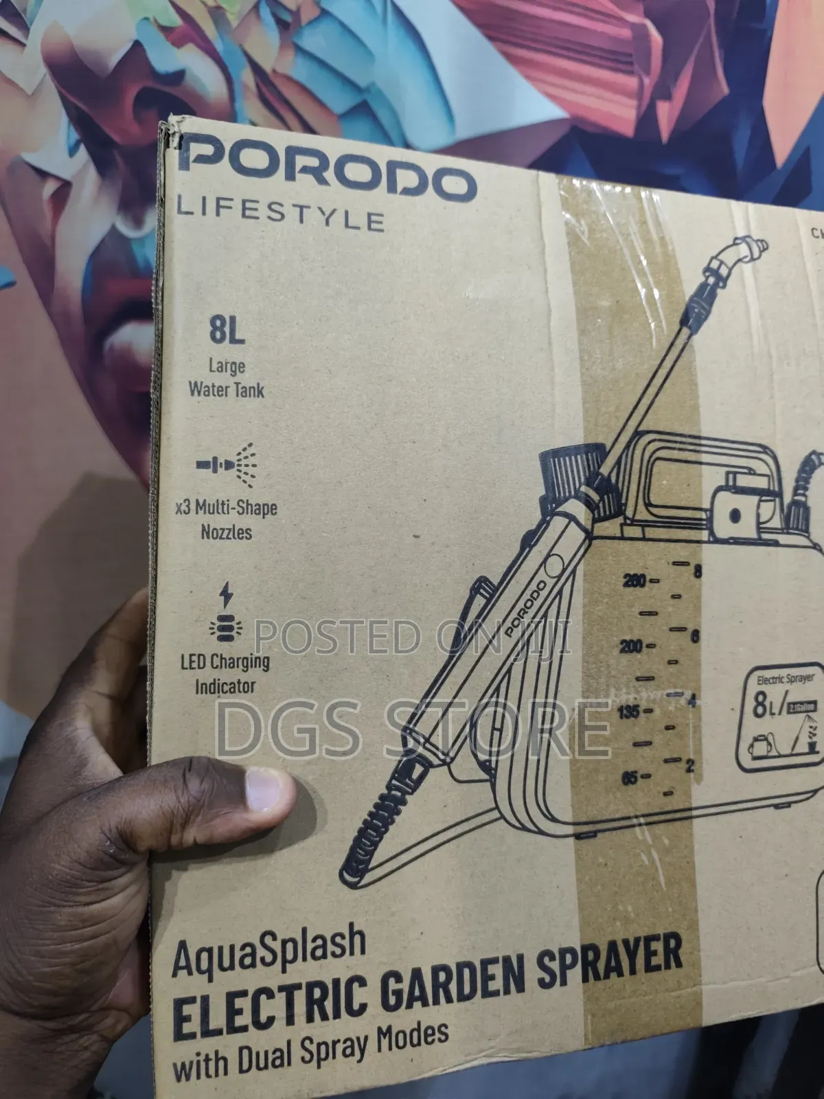 Porodo Aquasplash Electric Garden Sprayer With Dual Spray Mode