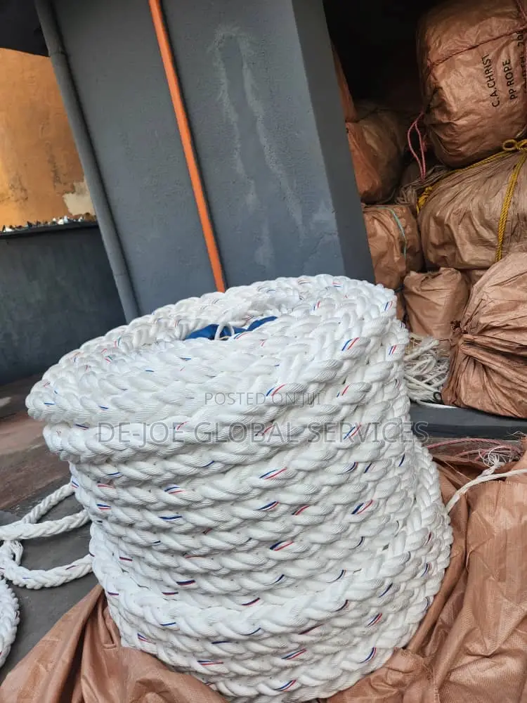 60mm Polypropylene Mooring Rope 8-Strand 200M Marine Vessel Towin Rope