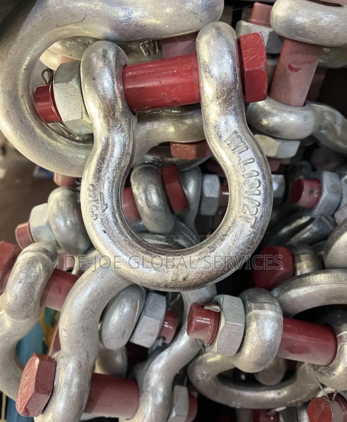 13.5 Ton Bolt Type Anchor Shackle CE Certified Heavy Duty Lifting