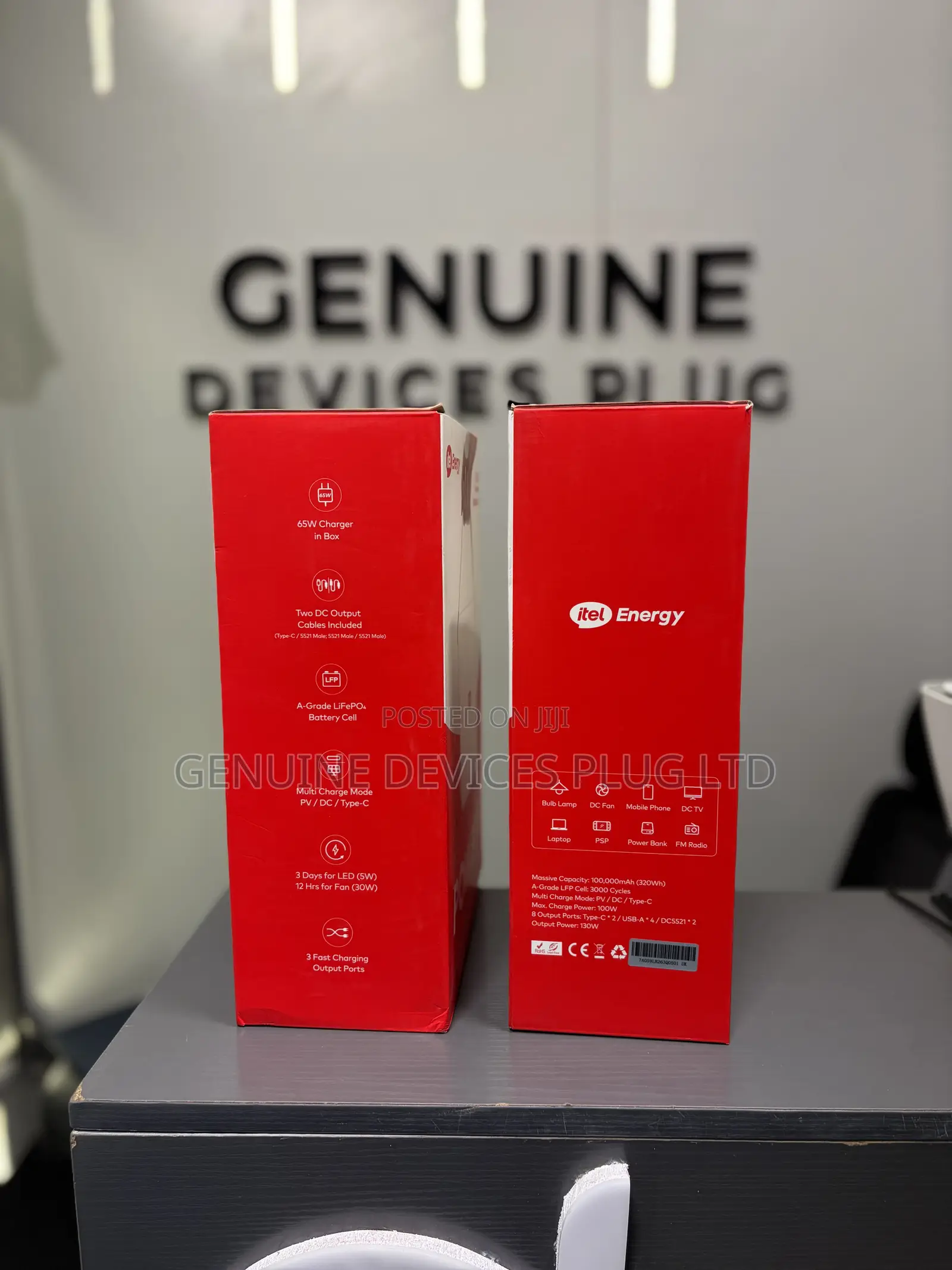 Itel 130W Portable Power Station – 320Wh Smart Backup Itel Power Go