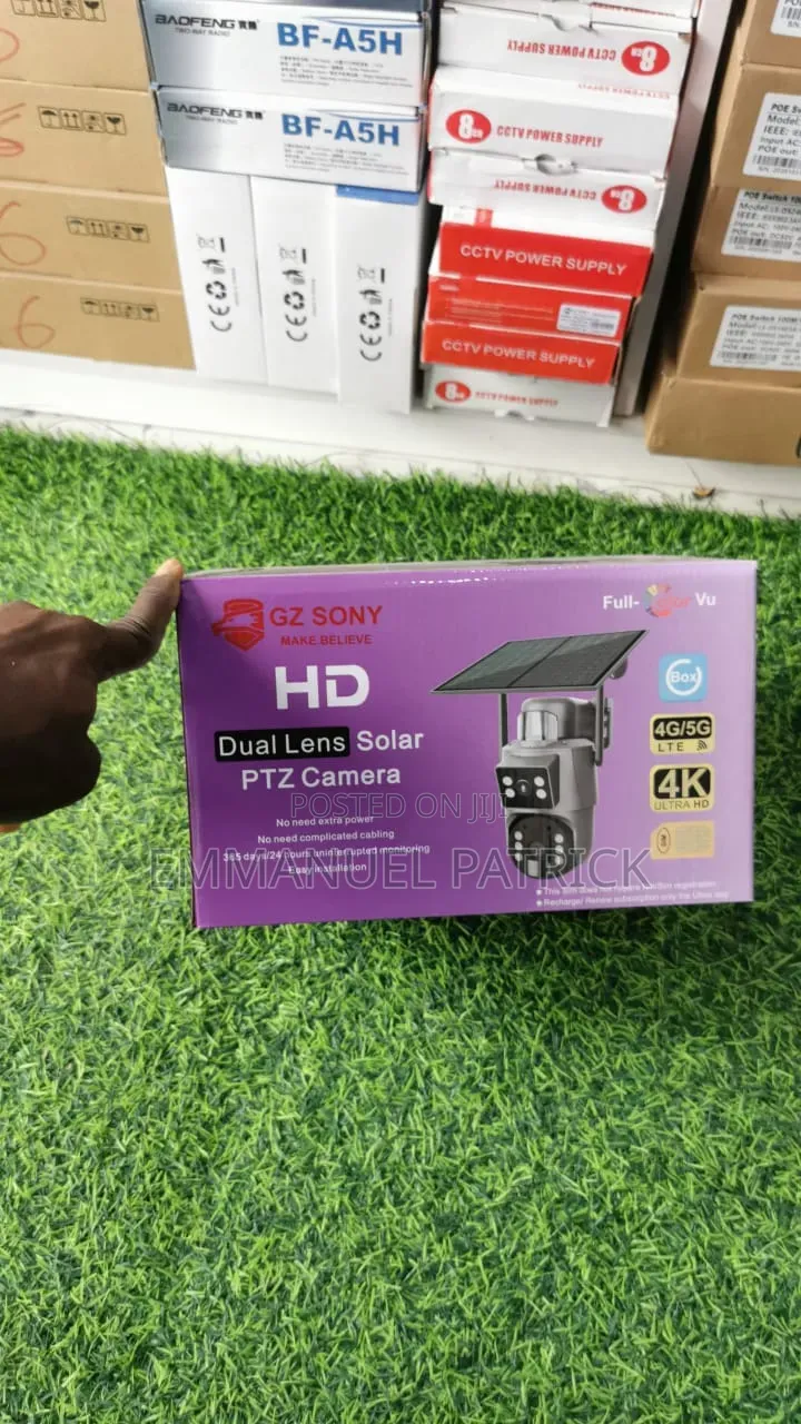 Ubox Double Lens Solar 4G Camera