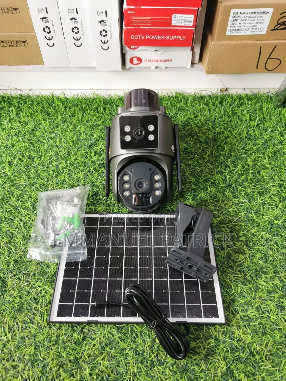 Ubox Double Lens Solar 4G Camera