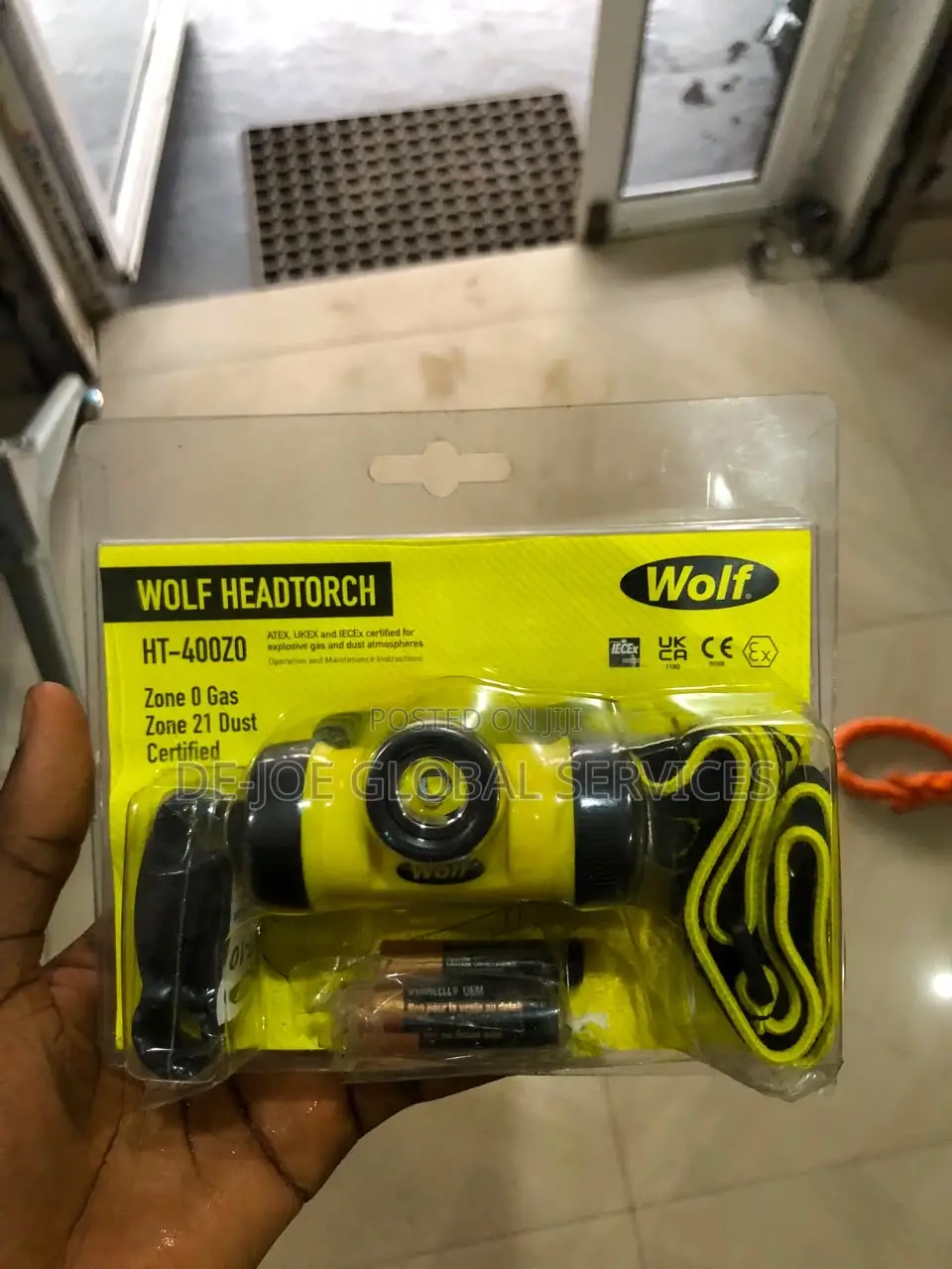 Wolf HT-400Z0 Explosion Proof Headtorch ATEX Zone 0 Gas Zone 21