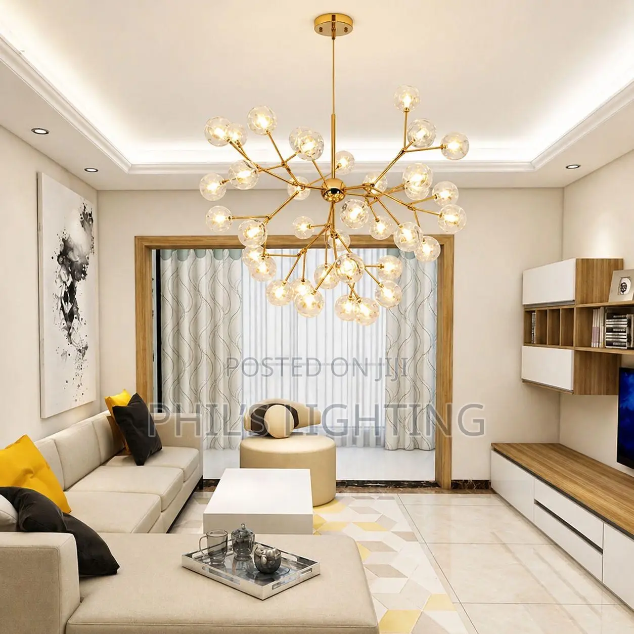 Modern LED Firefly Sputnik Chandelier Light