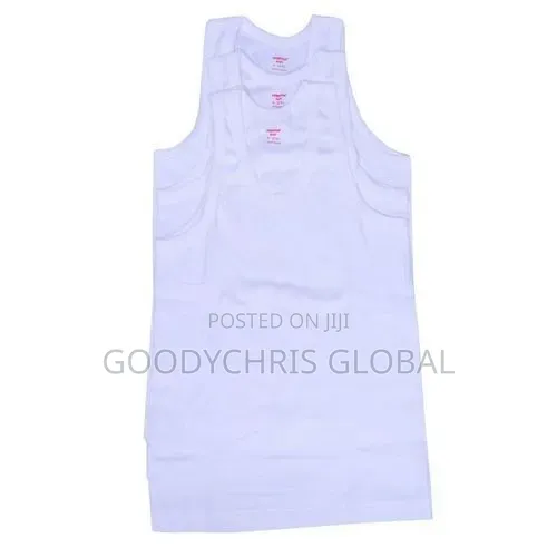Boys Vest 3 Pieces Singlet for Teenage Boys White