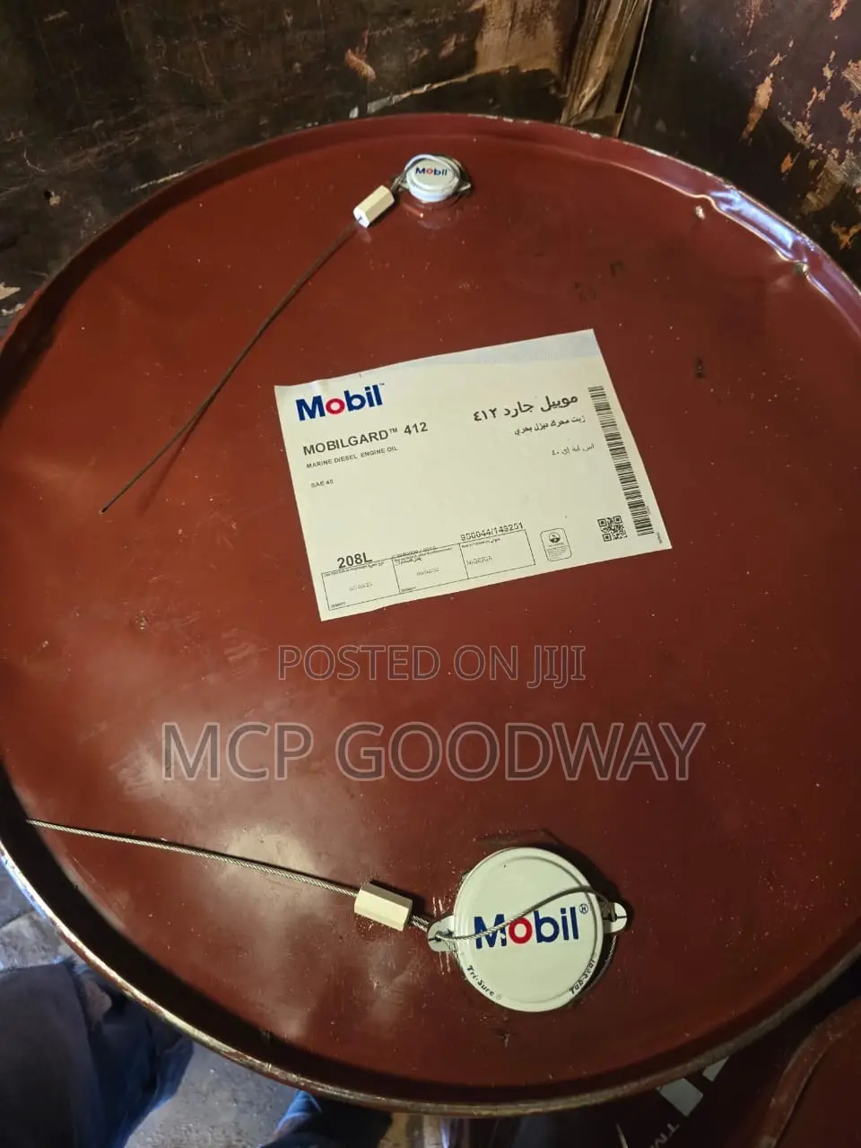 Mobil Mobigard 412 Marine Diesel Engine 208L