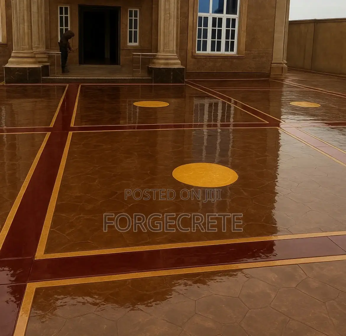 Luxury Colored Concrete Stamp Flooring