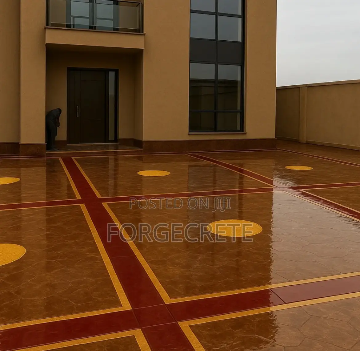 Luxury Colored Concrete Stamp Flooring