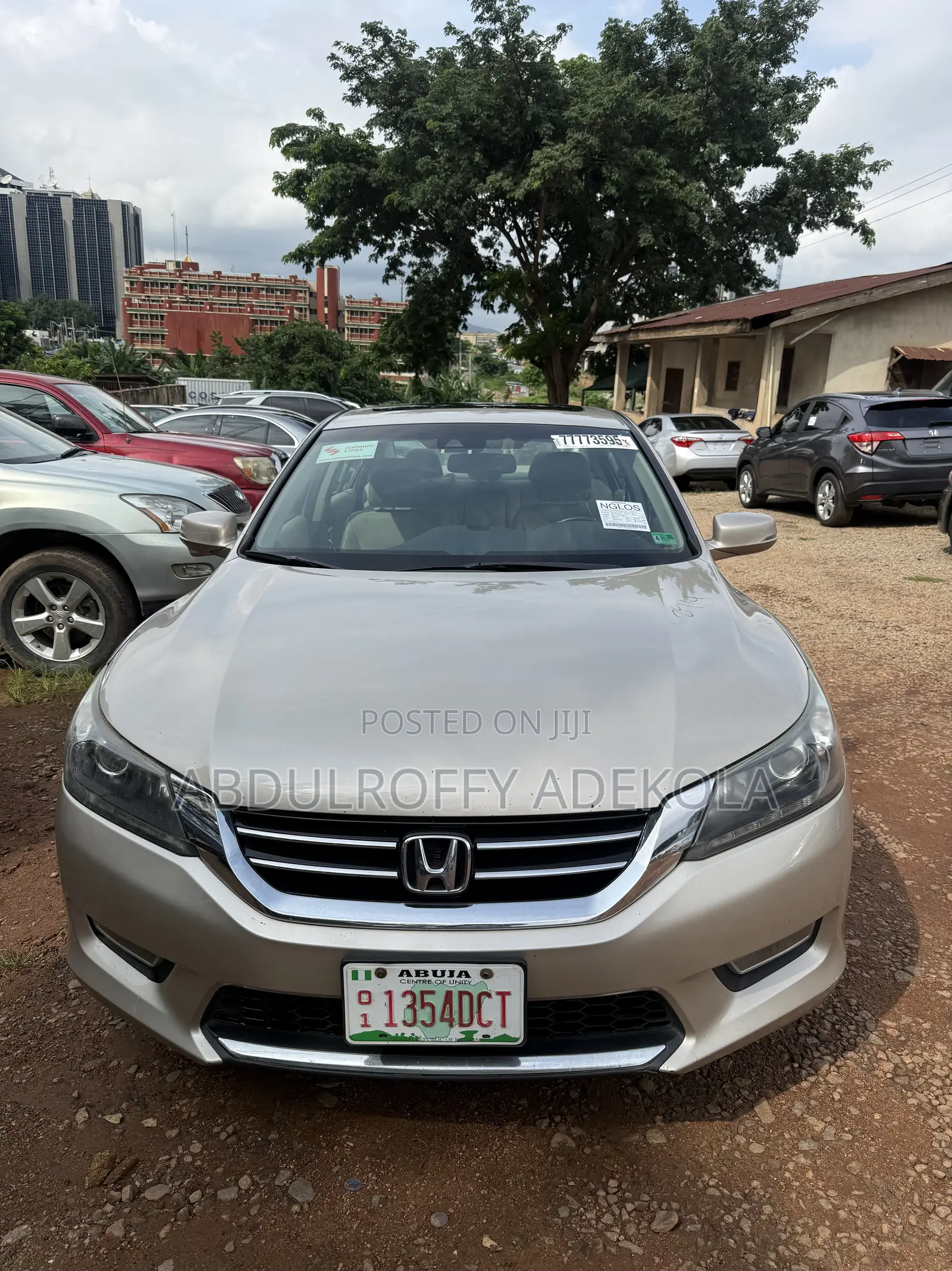 Honda Accord EX-L V-6 4dr Sedan w/Navigation (3.5L 6cyl 6A) 2014 Gold