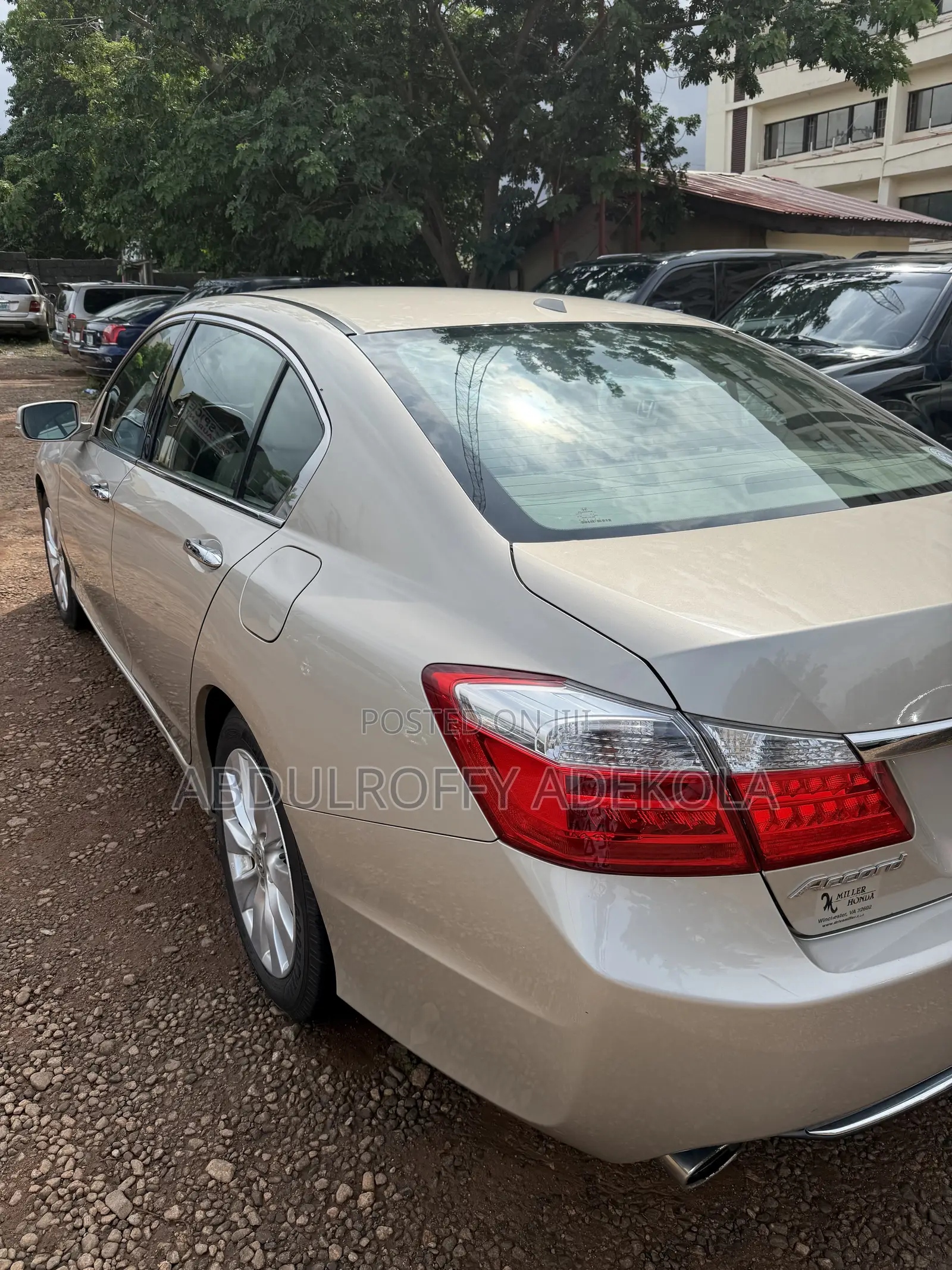 Honda Accord EX-L V-6 4dr Sedan w/Navigation (3.5L 6cyl 6A) 2014 Gold
