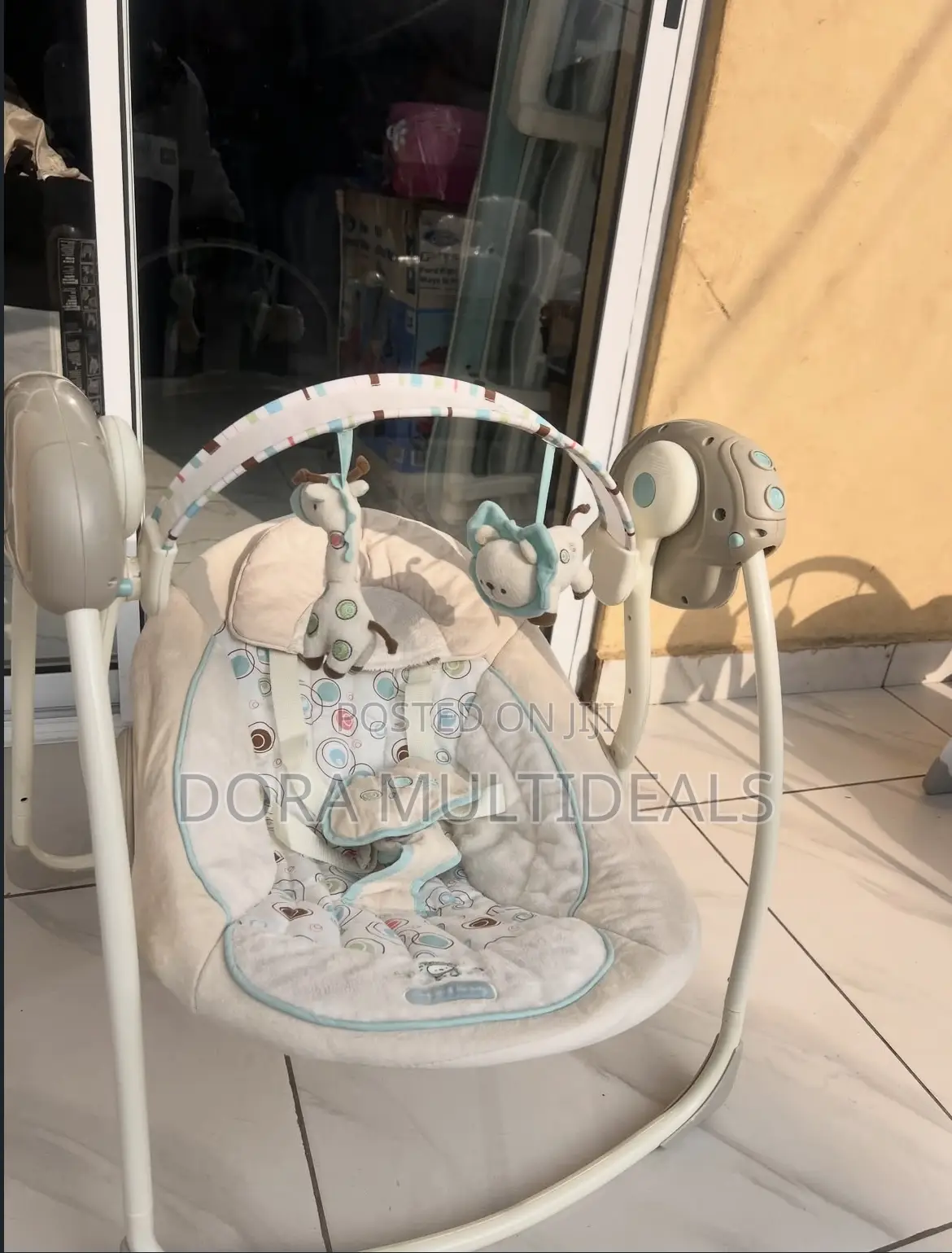 Foreign Imported Solid Baby Swing With Music