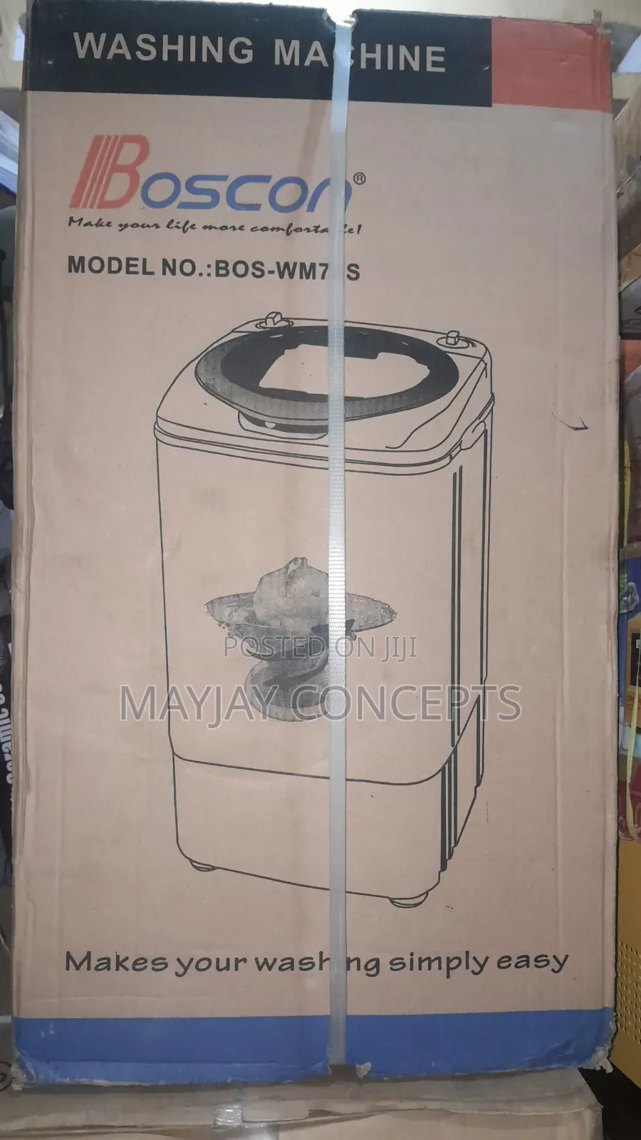 Boscon 7KG Single Tub Washing Machine | 135 Low Consumption