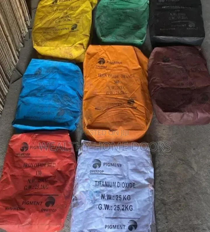 Overtop Iron Oxide Red, Yellow, Blue, Green Pigments 25kg