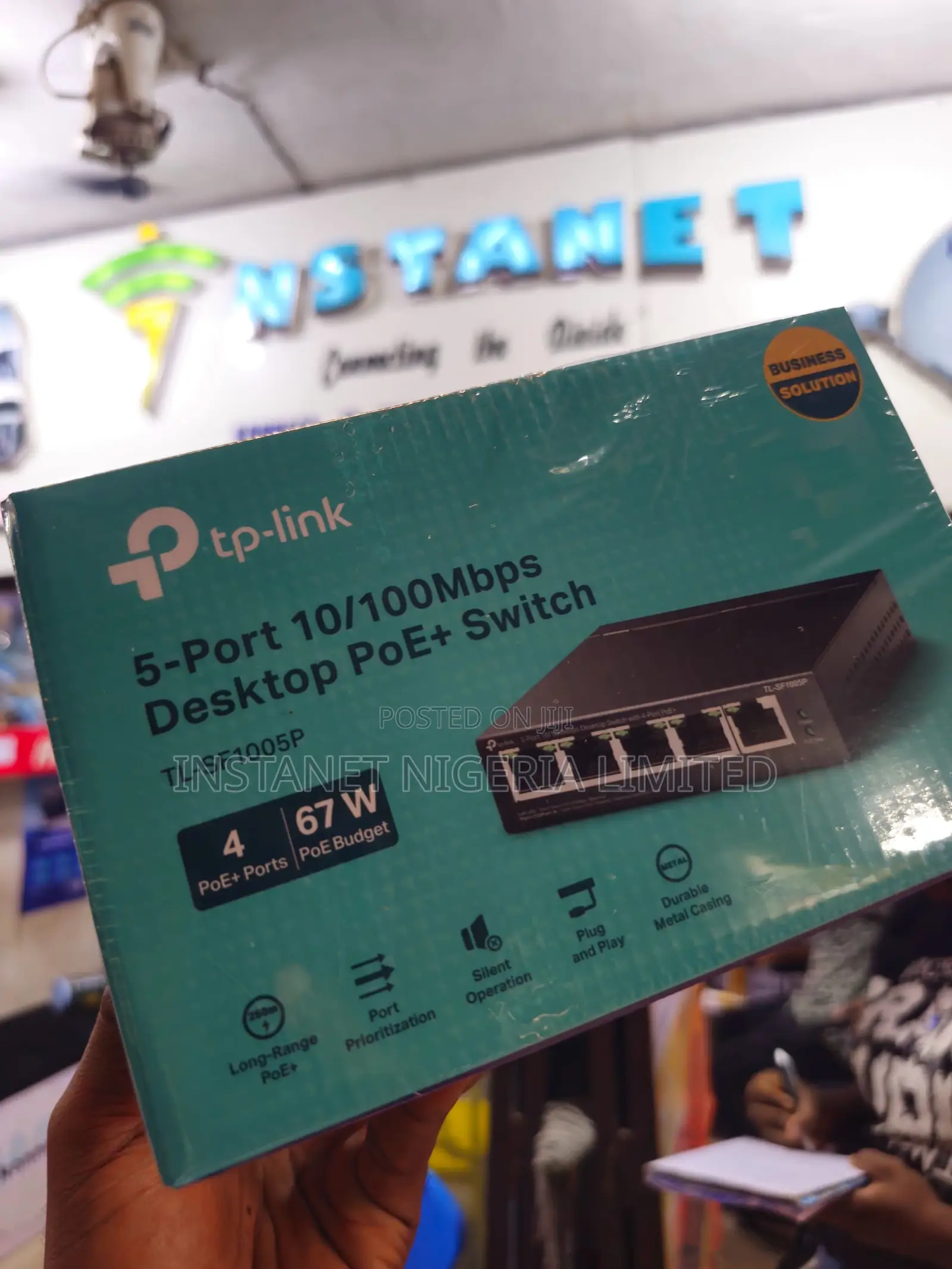 TP-Link TL-SF1005P 5-Port 10/100Mbps Desktop Switch With 4-Port PoE+