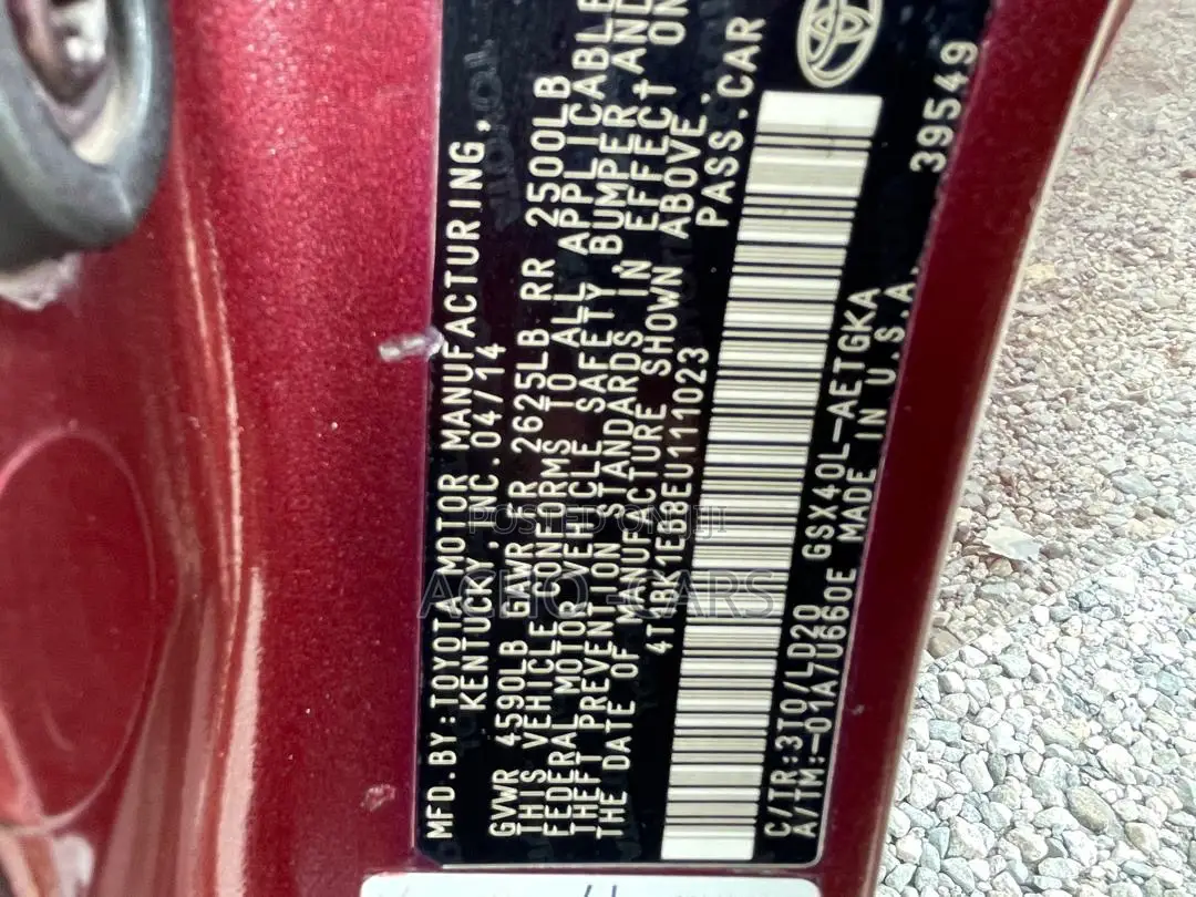 Toyota Avalon 2014 Maroon