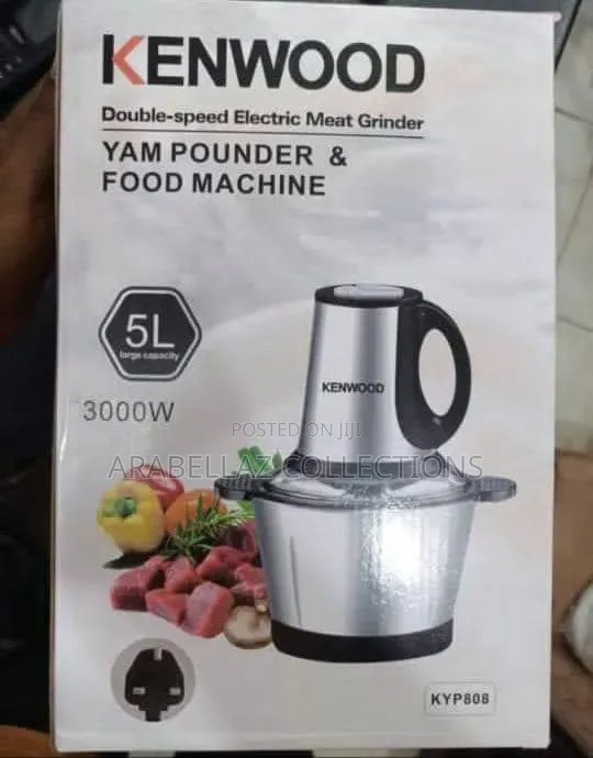 5l , 3000w, Kenwood Yam Pounder and Food Processor