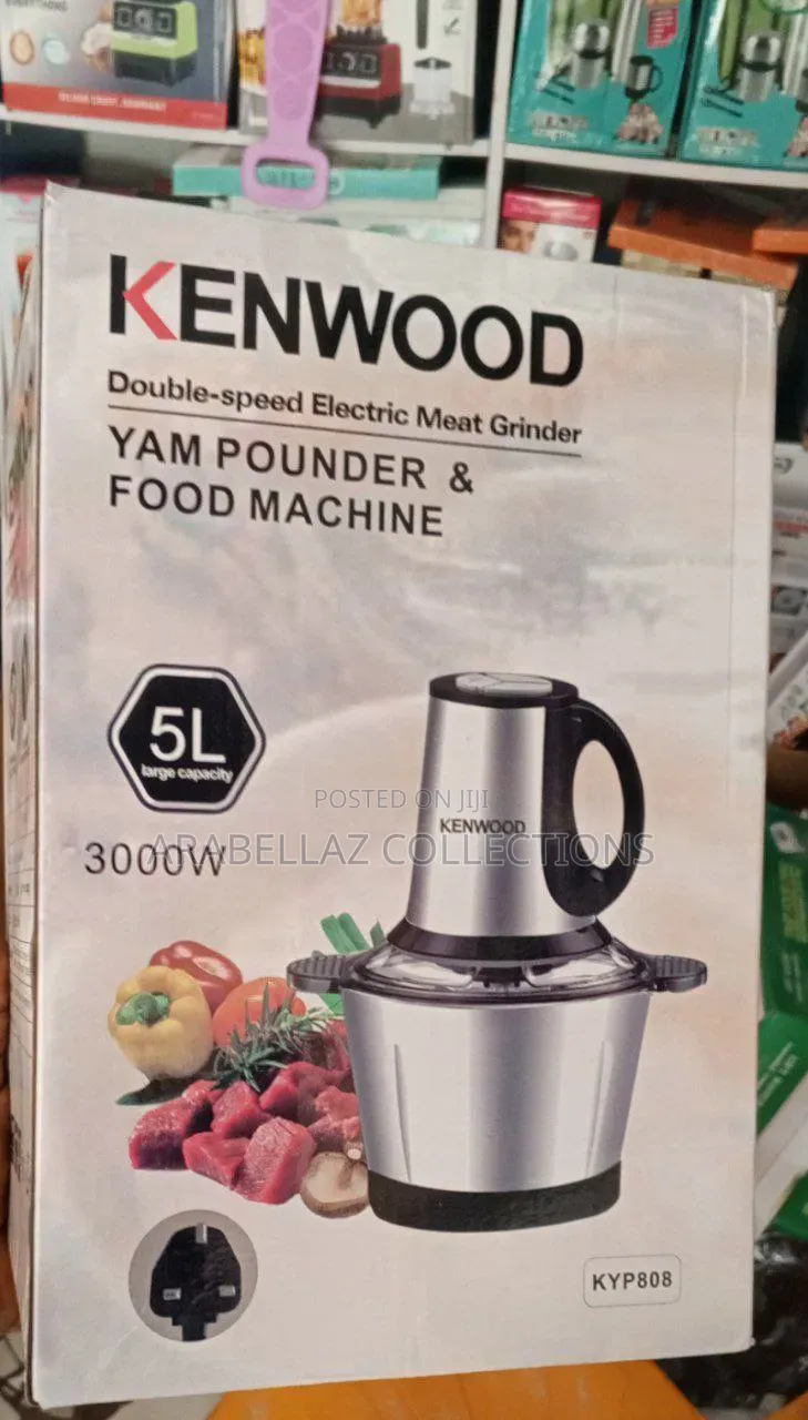 5l , 3000w, Kenwood Yam Pounder and Food Processor