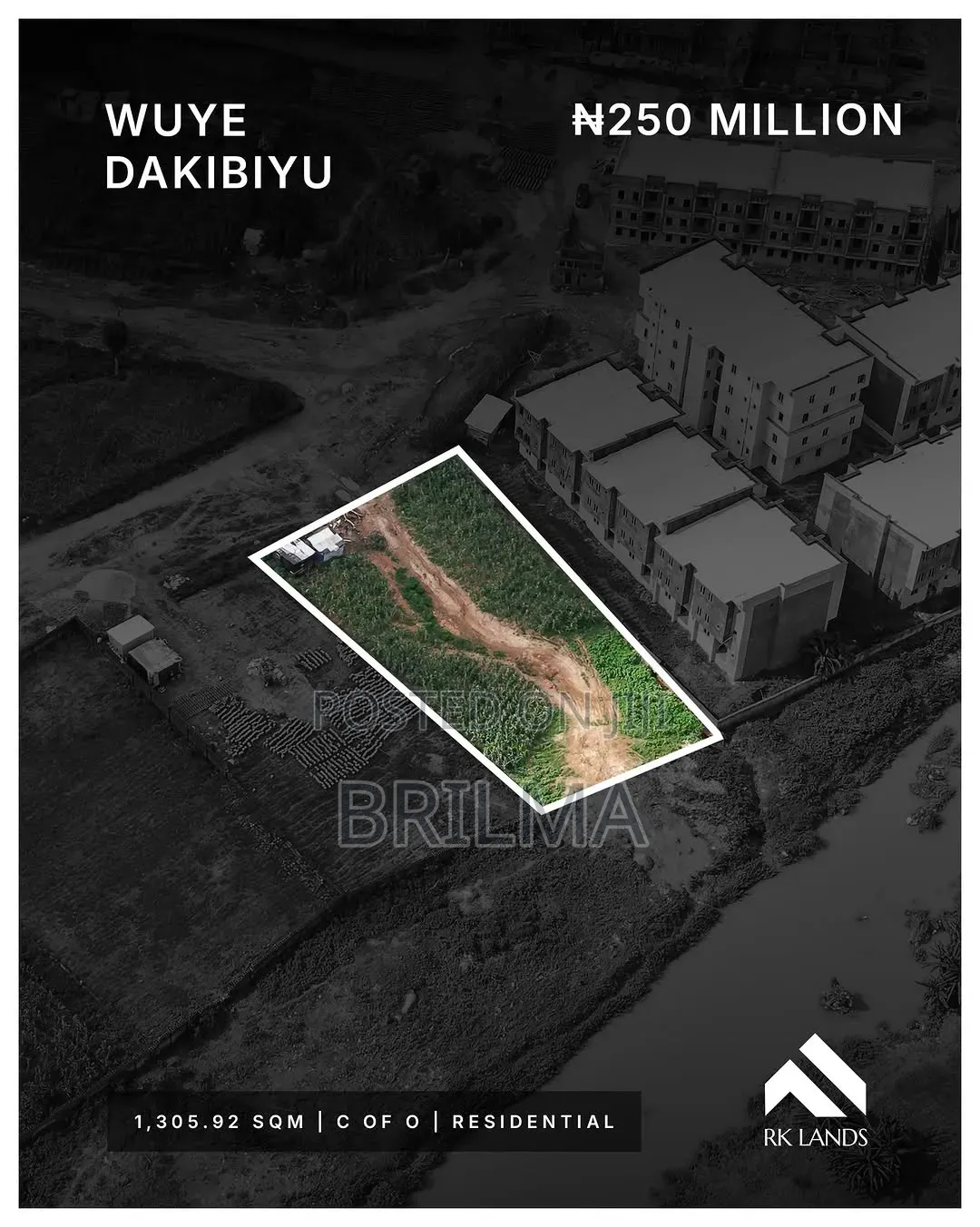 1,305 SQM of Land in Wuye (Dakibiyu) for Sale