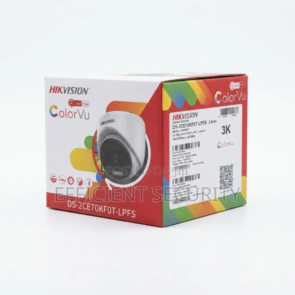 Hikvision Smart ColorVu Turret Camera – DS-2CE70KF0T-LPFS (2.8mm)