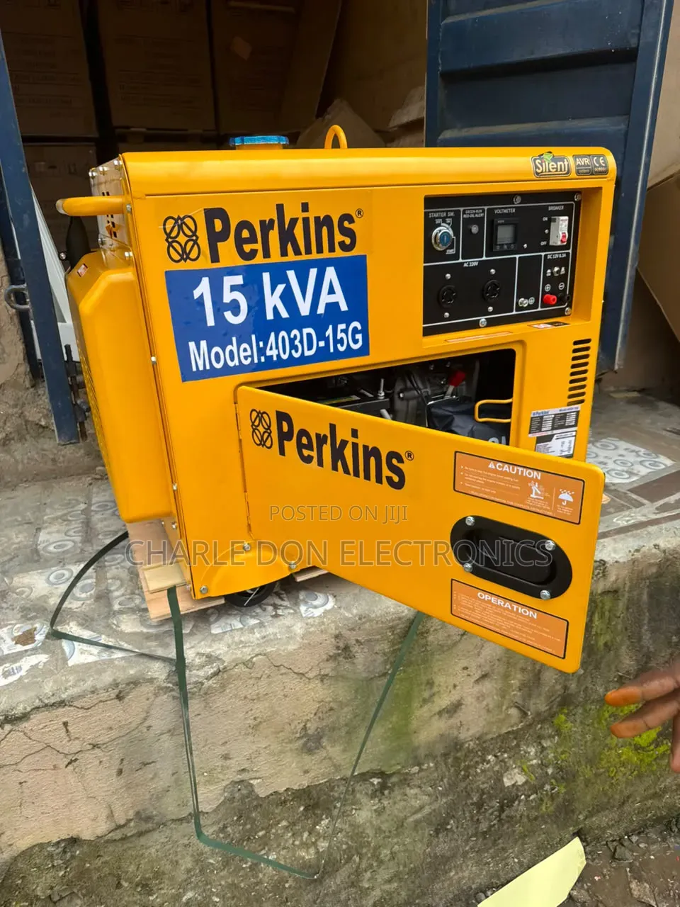 Original Perkins 15kVA Diesel Soundproof Generator – Power Without Noi