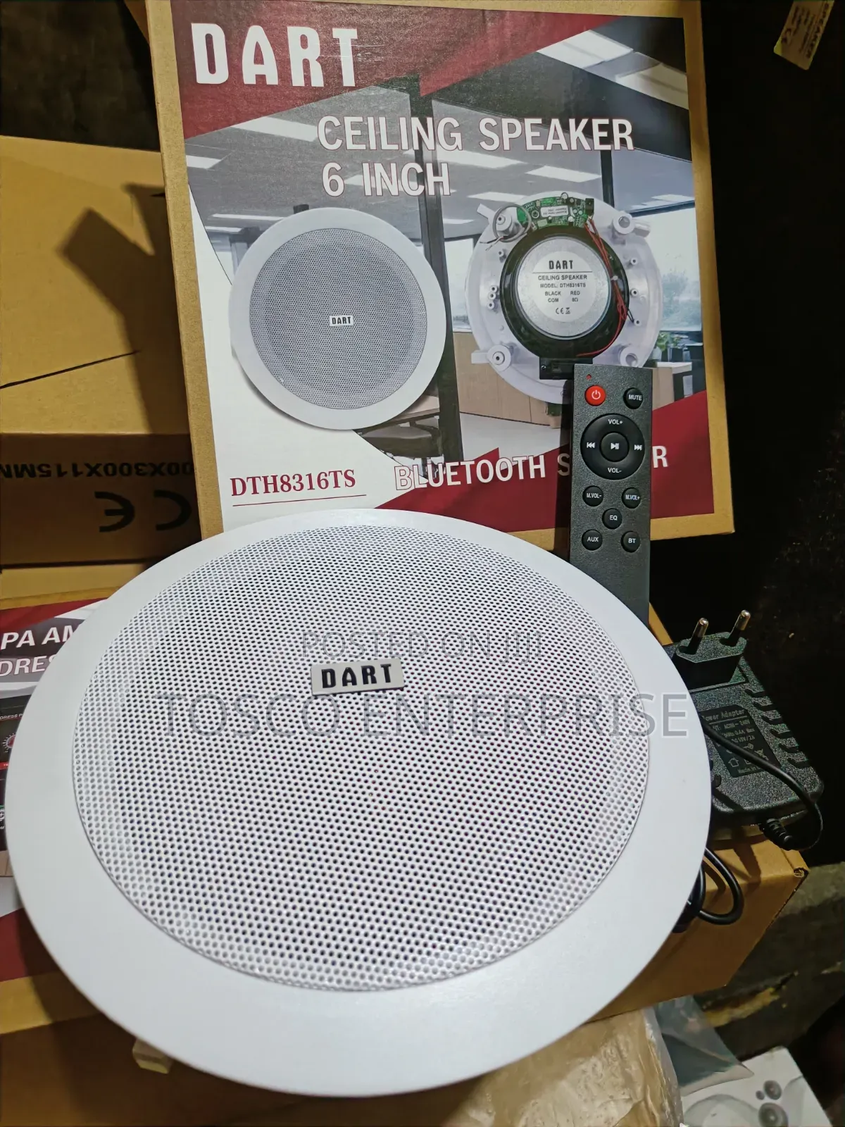 Dart Frame Single Bluetooth Ceiling Speaker With Remote Control