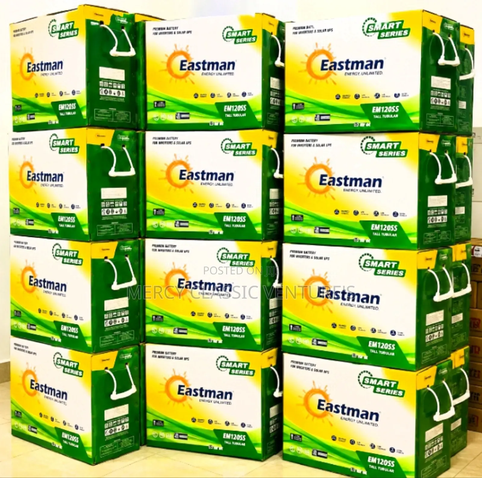 Eastman EM120SS 12V 200Ah Tall Tubular Solar Battery