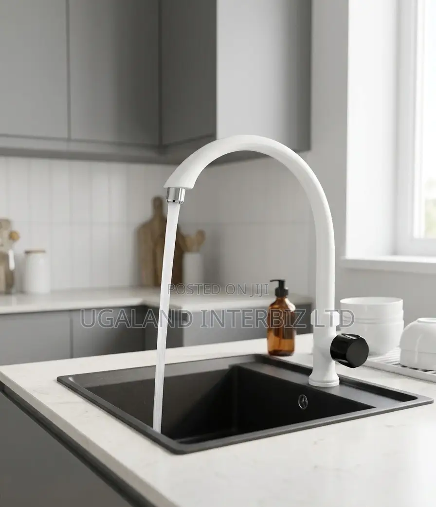 Standard White Kitchen Basin Tap