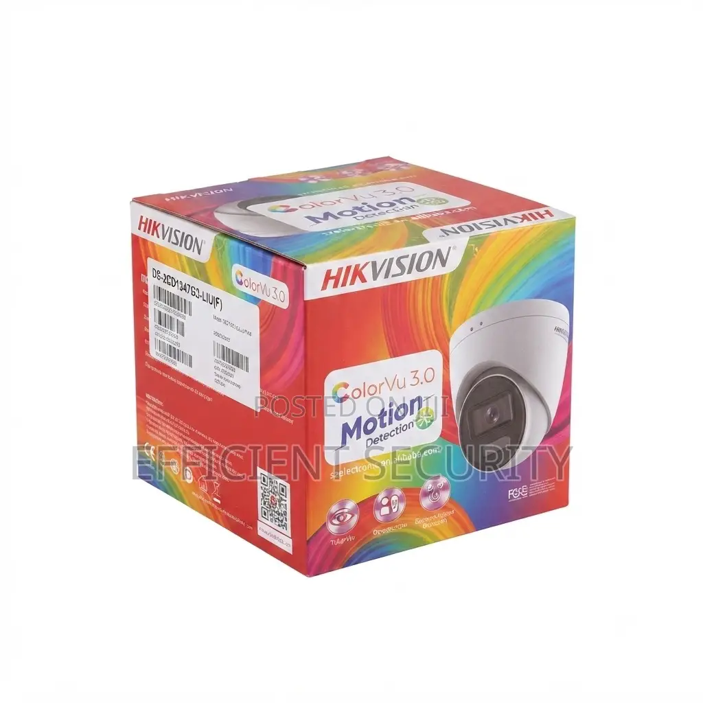 Hikvision 4MP ColorVu 3.0 Fixed Turret DS-2CD1347G3-LIU/SRB (2.8mm)