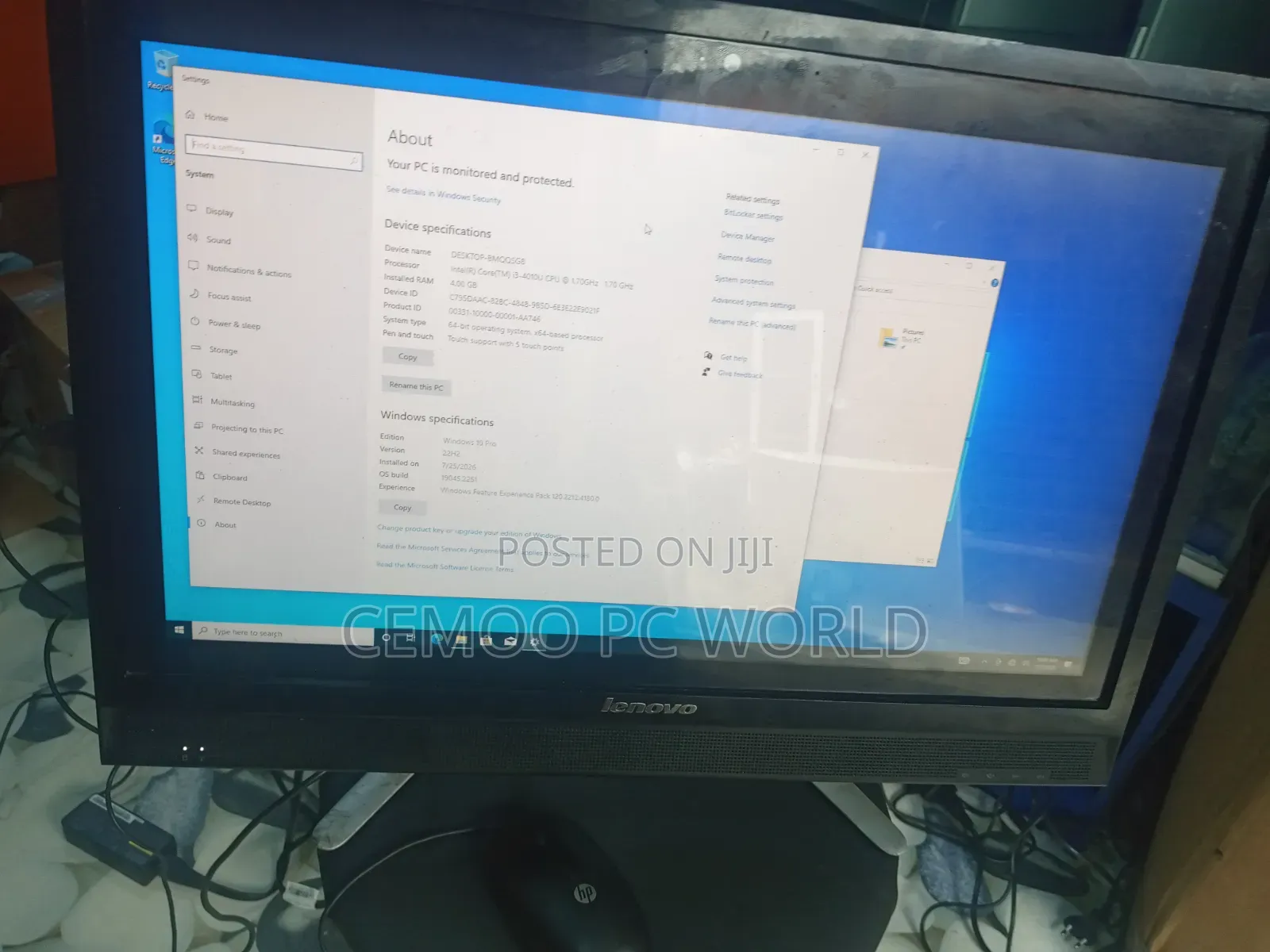 Desktop Computer Lenovo ideacentre 720 8GB Intel Core i3 HDD 500GB