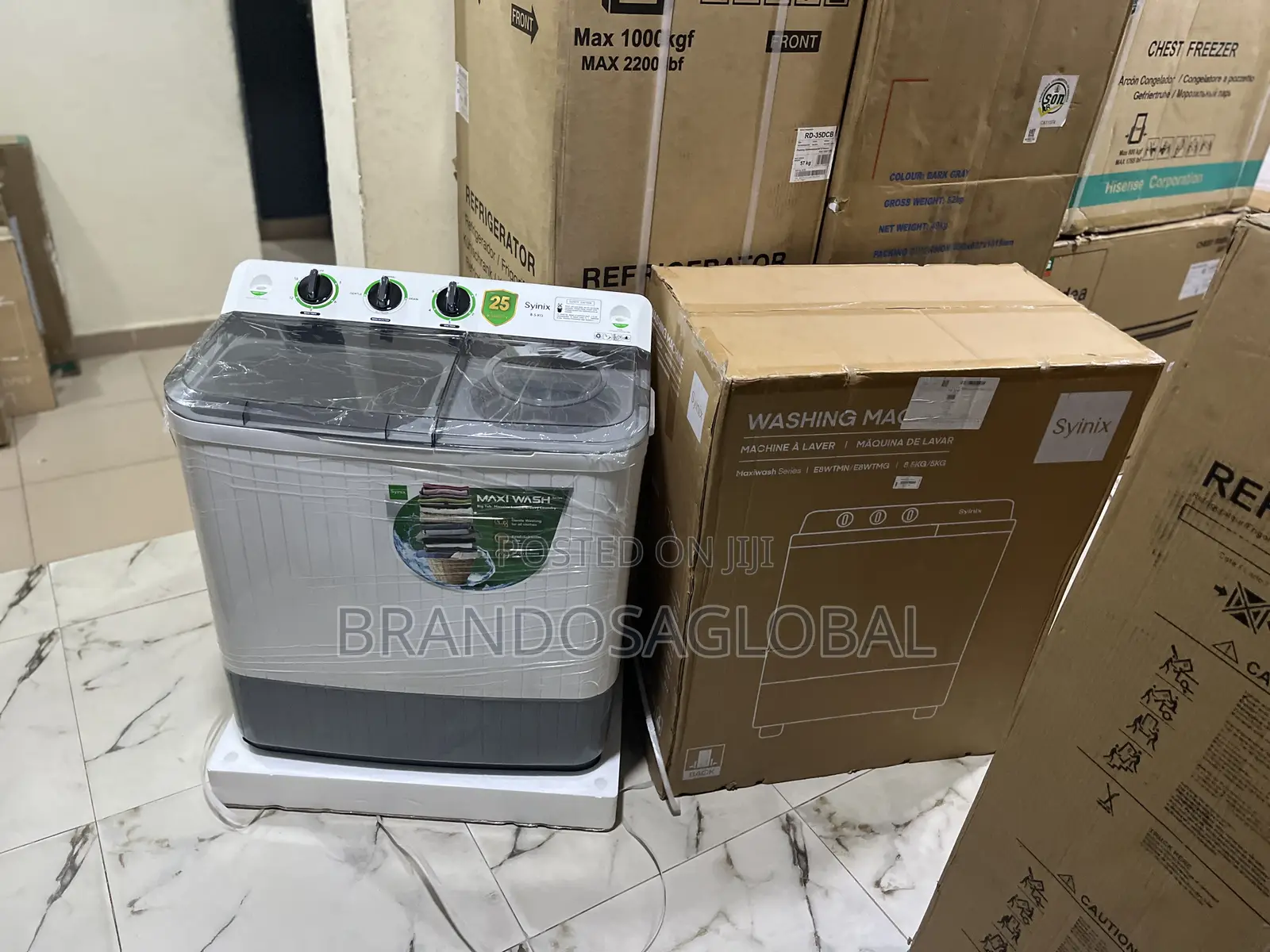 Synix 8.5KG TwinTub Washing Machine–Energy Efficient Laundry Appliance
