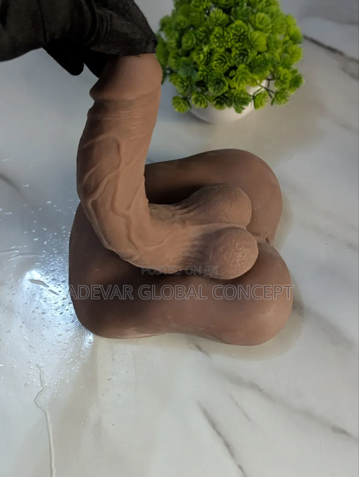 8 Inches 2in1 Realistic Dildo Masturbator With Suction Base Sex Toy