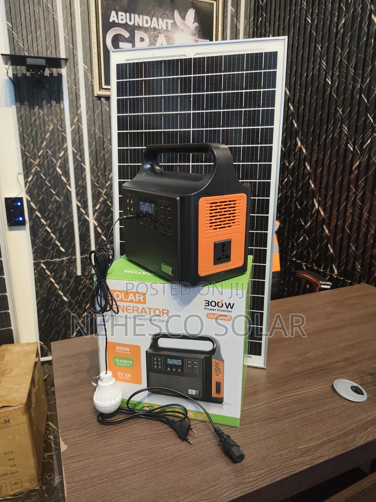 Reliable Emergency Backup Power – JD-300ST Solar Generator