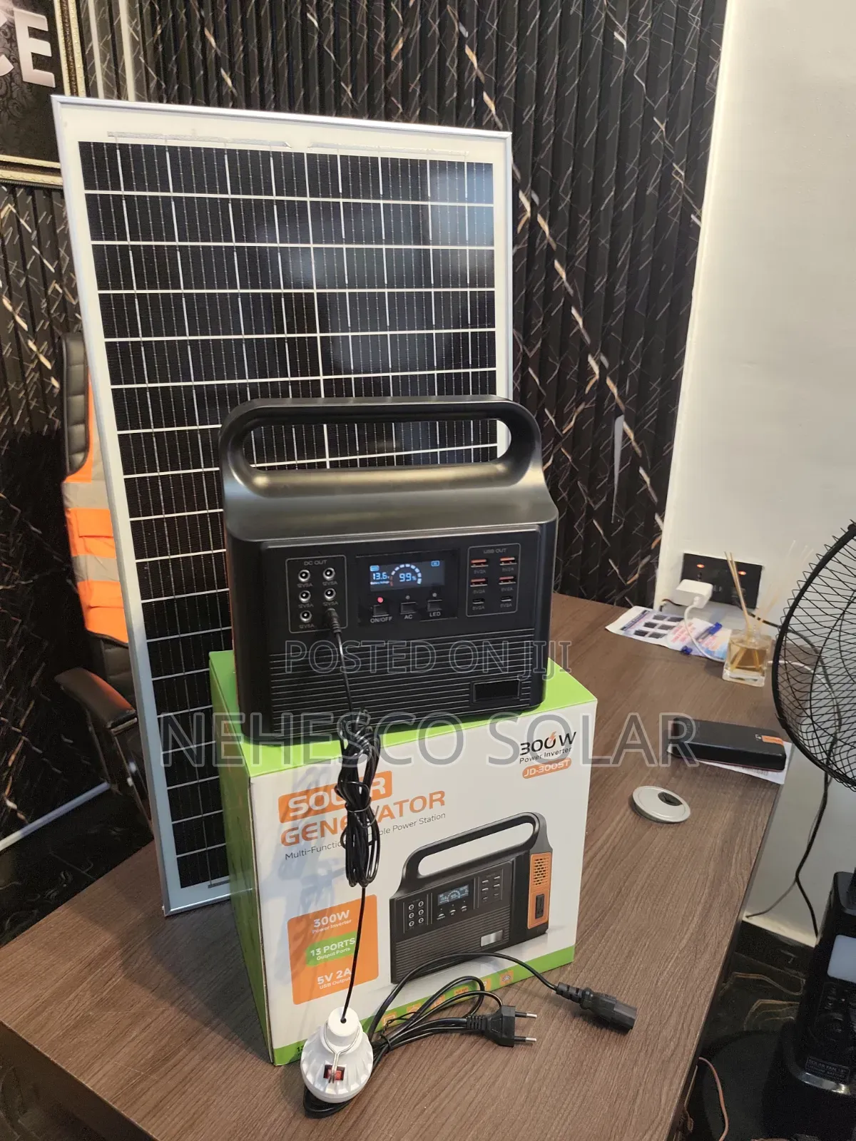 Smart Portable 300W Solar Generator – Fast, Safe Energy Efficient