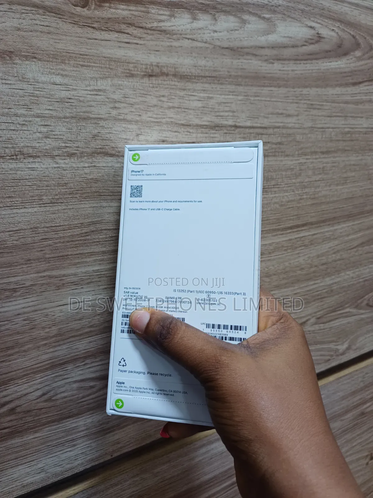 New Apple iPhone 17 512 GB Green