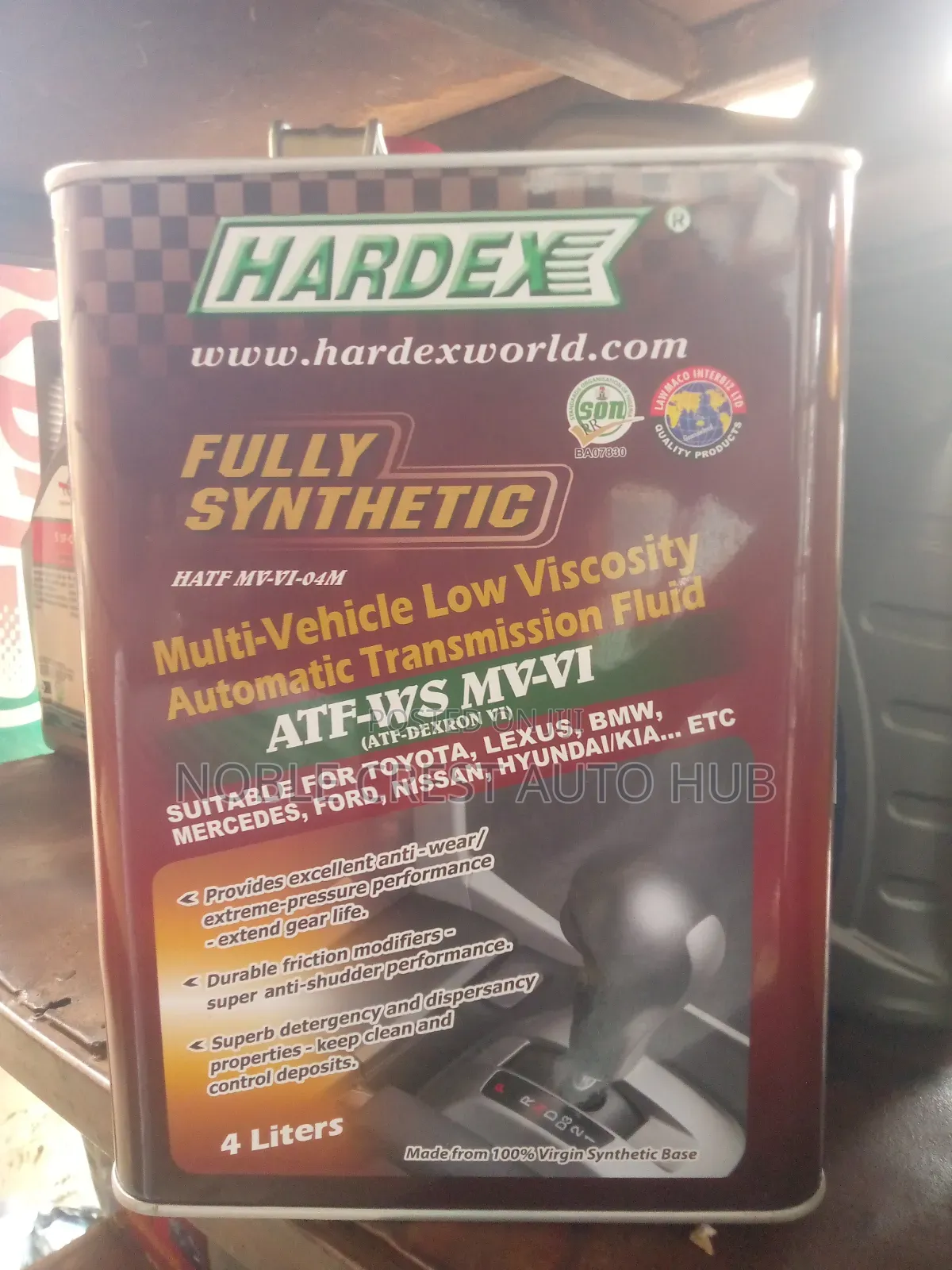 Hardex Automatic Transmission Fluid ATF-WS 4L