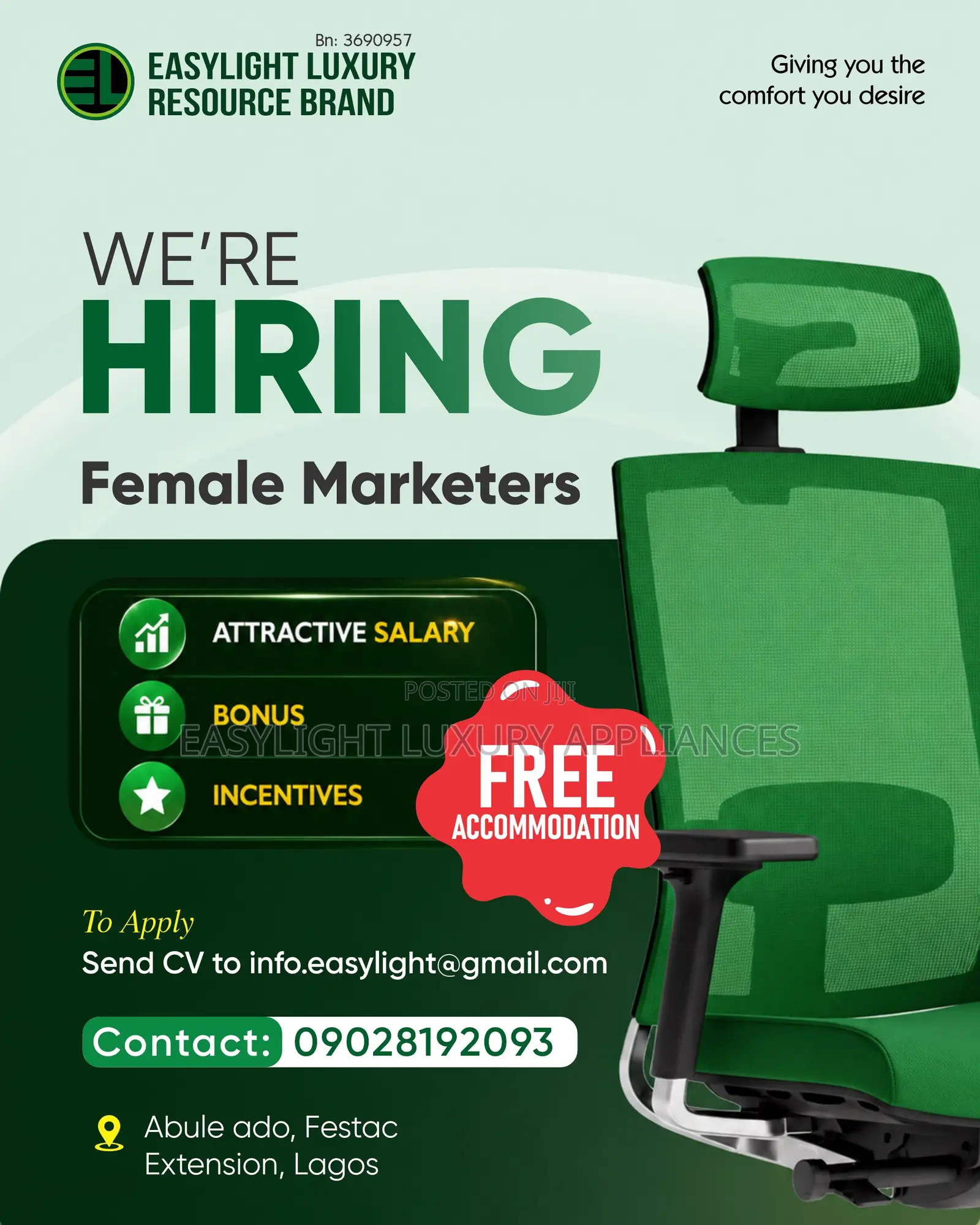 Urgent Vacancy: Female Marketers Needed