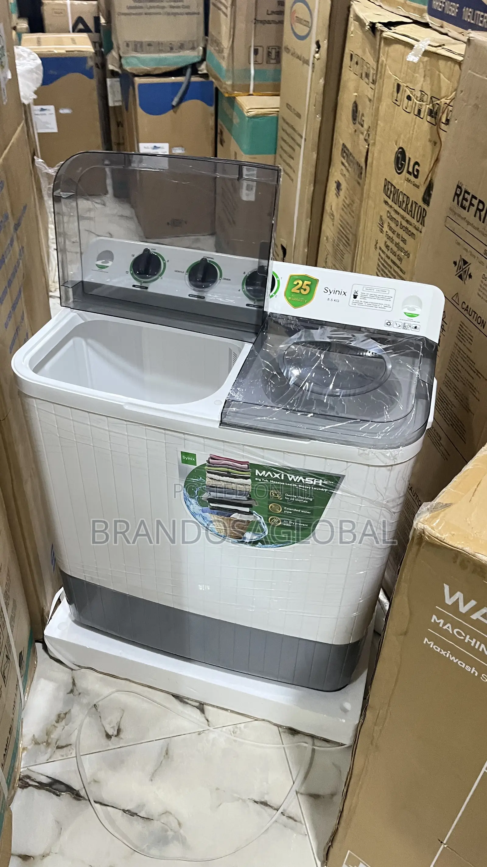 Synix 8.5KG Twin Tub Washer – Efficient Home Washing Appliance
