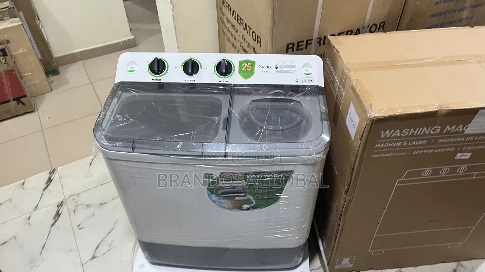 Synix 8.5KG Twin Tub Washer – Efficient Home Washing Appliance