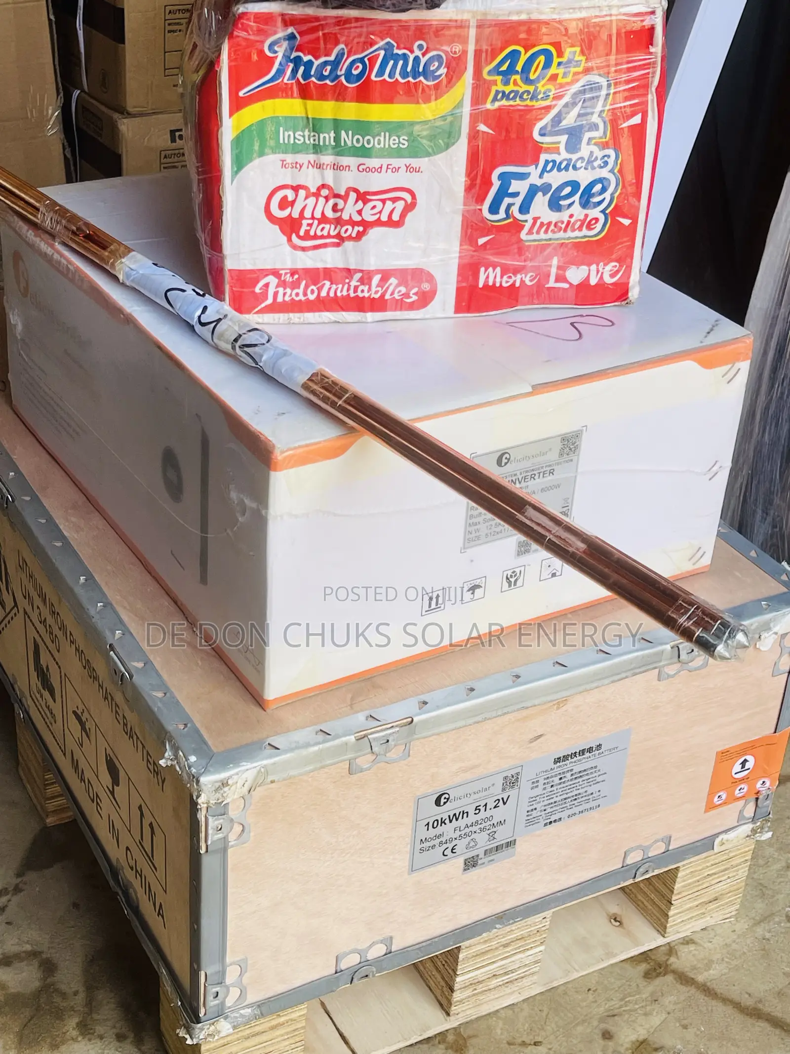 10KWH Battery and 6KVA 48v Felicity Hybrid Inverter