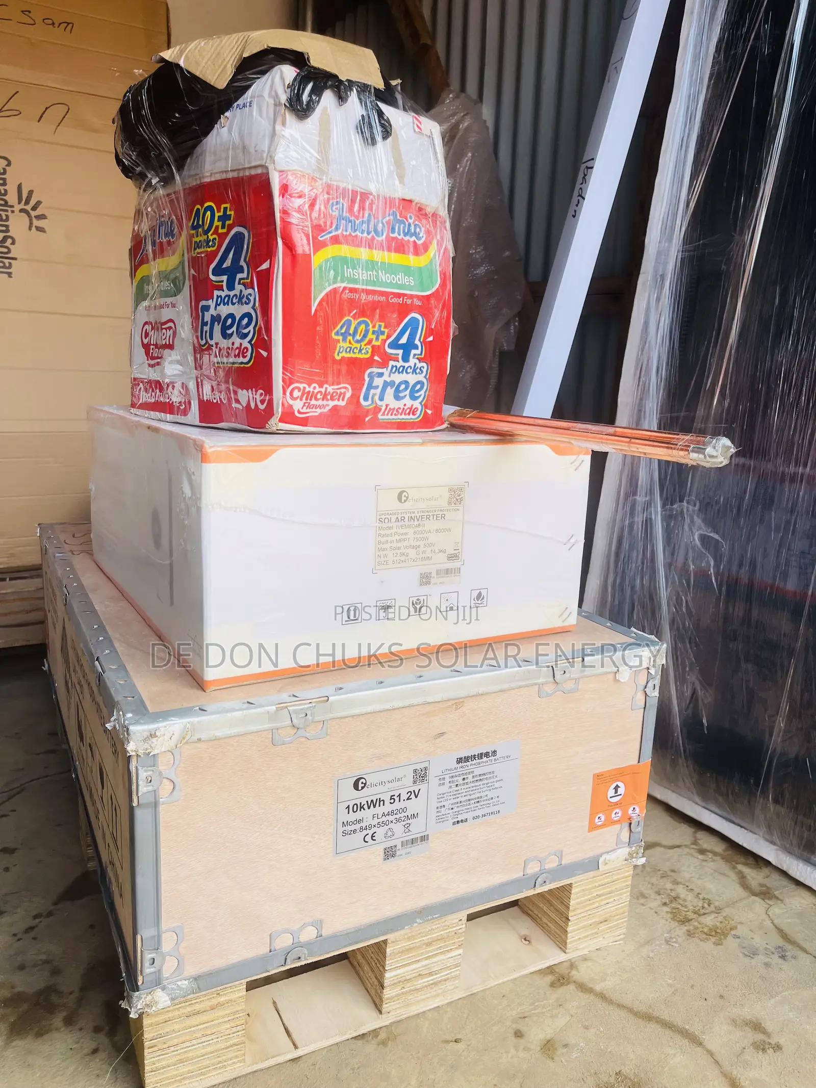 10KWH Battery and 6KVA 48v Felicity Hybrid Inverter
