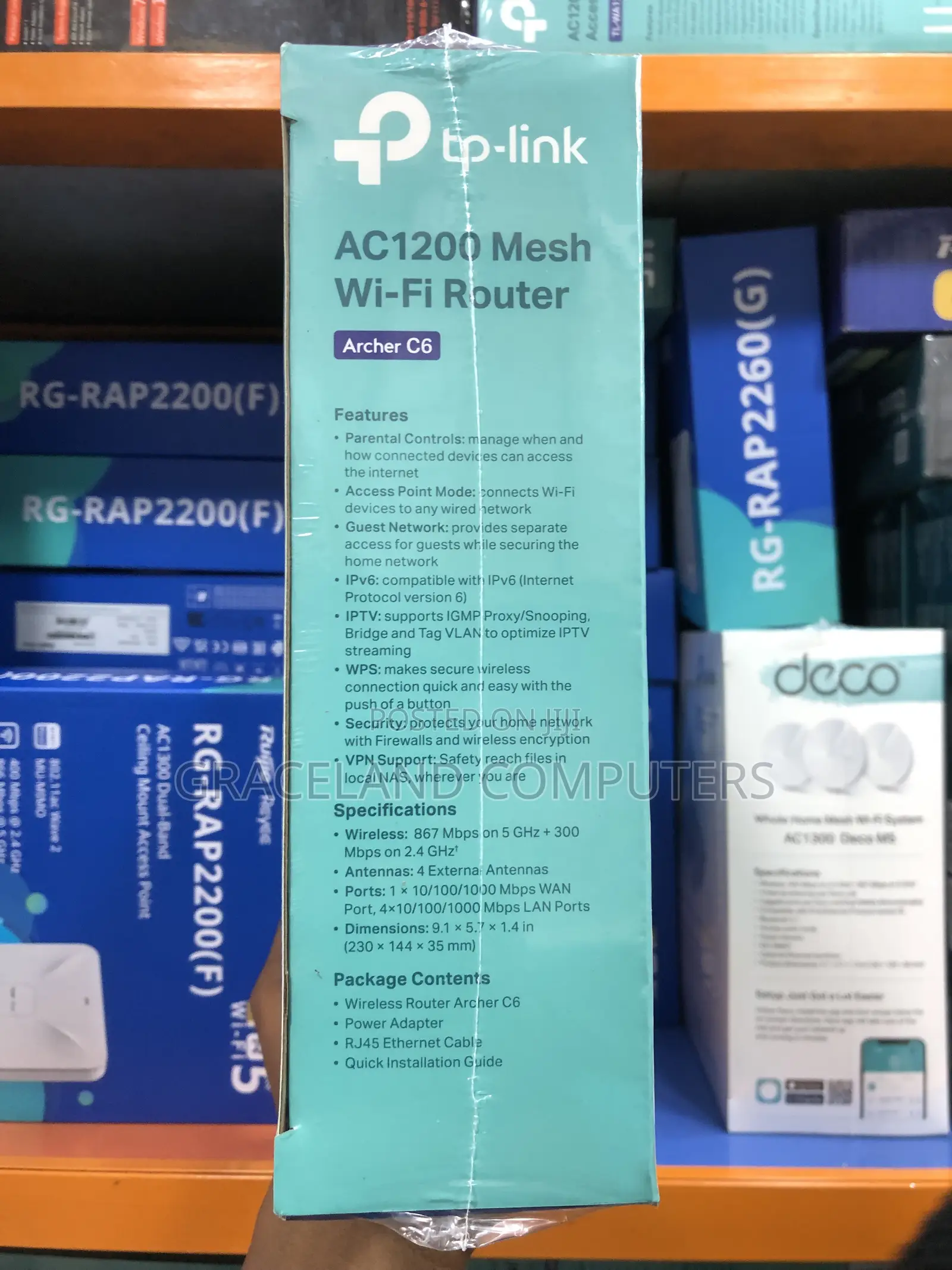 TP-Link Archer C6 | AC1200 Wireless MU-MIMO Gigabit Router