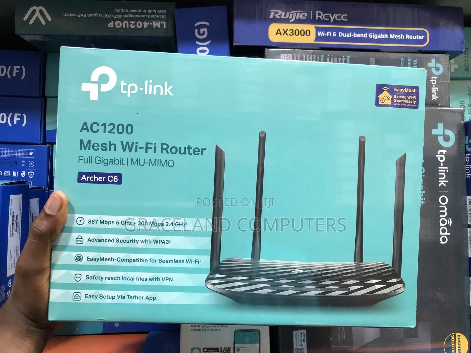 TP-Link Archer C6 | AC1200 Wireless MU-MIMO Gigabit Router