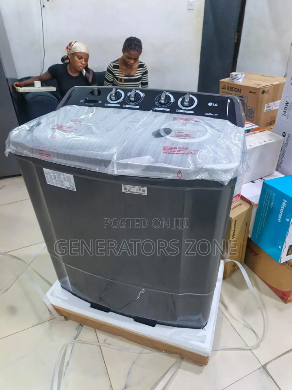 LG 9kg Twin Tub Roller Jet Washing Machine P961RWN9L