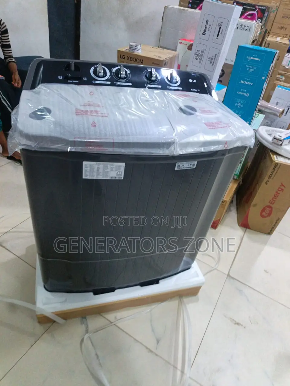 LG 9kg Twin Tub Roller Jet Washing Machine P961RWN9L