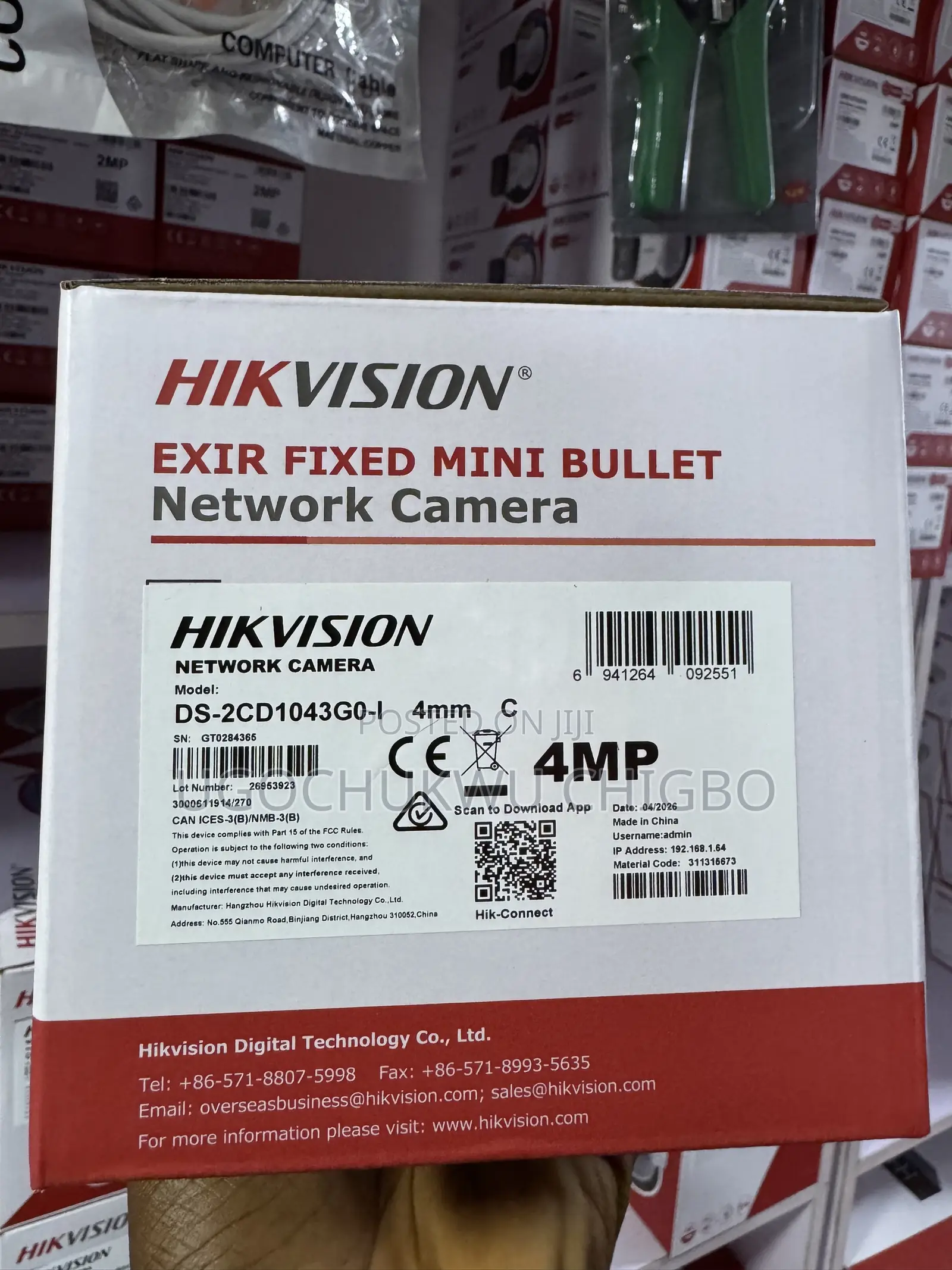Hikvision DS-2CD1043GO-l Outdoor 4mp Camera