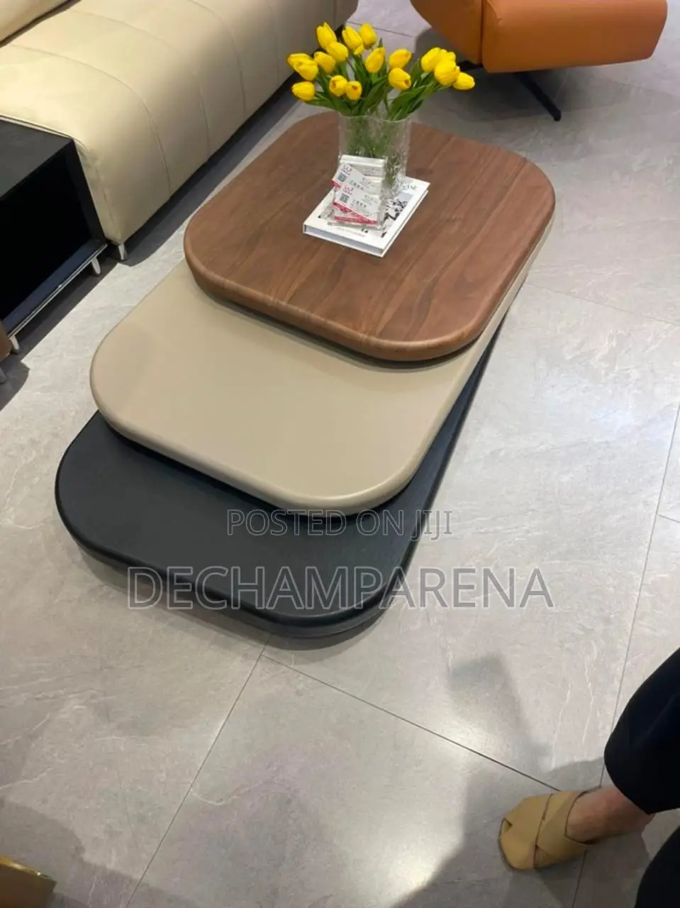 3 Step Rotating Top Center Table