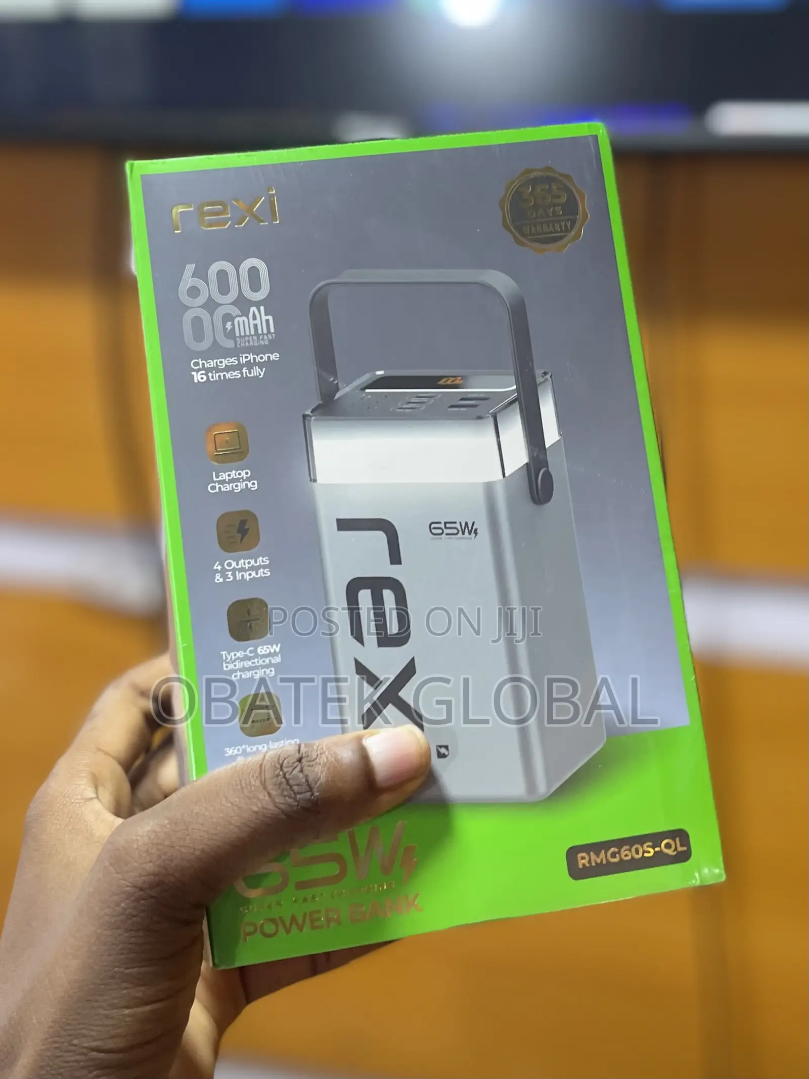 65watts 60kmah Rexi Powerbank