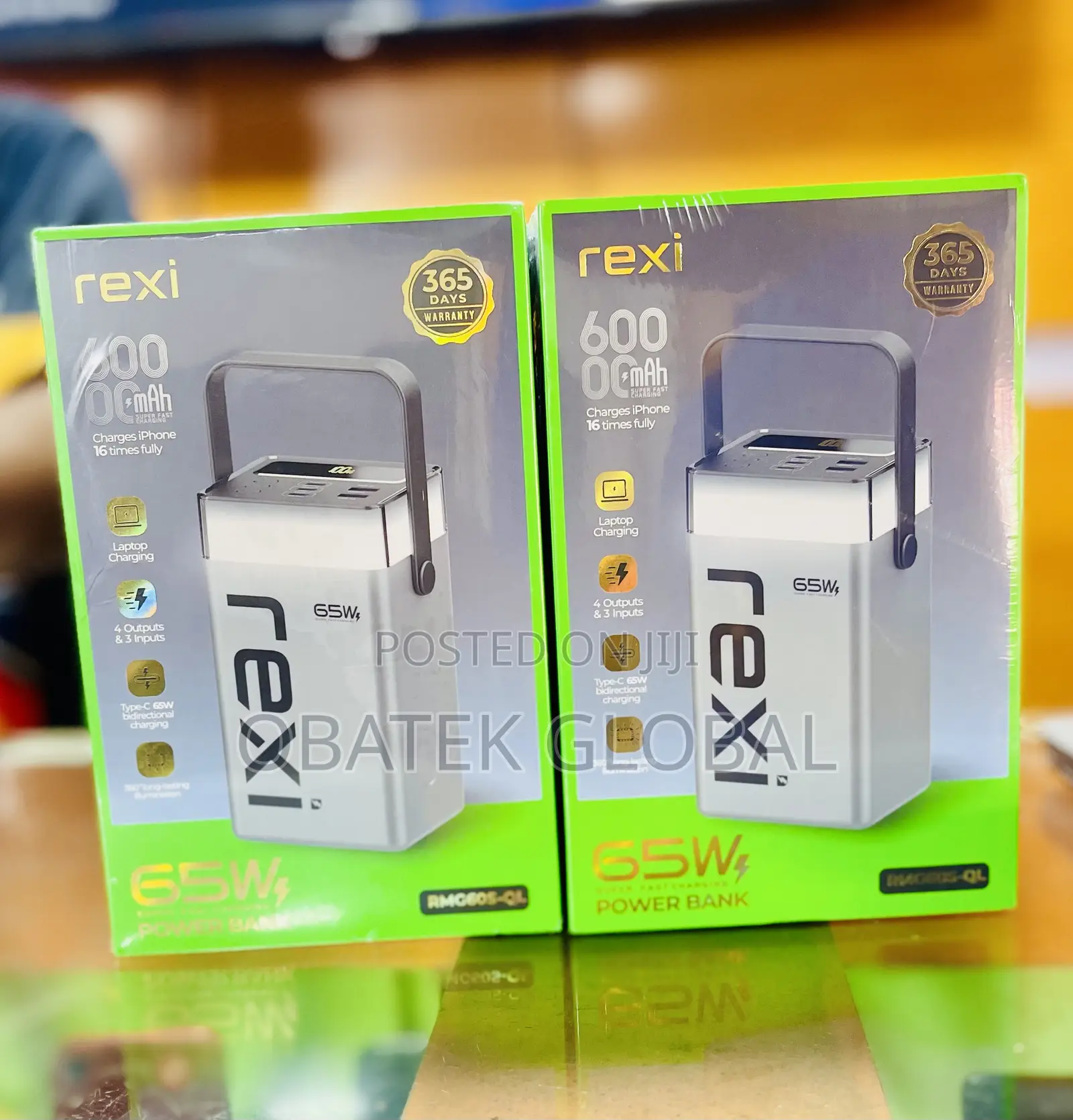 65watts 60kmah Rexi Powerbank