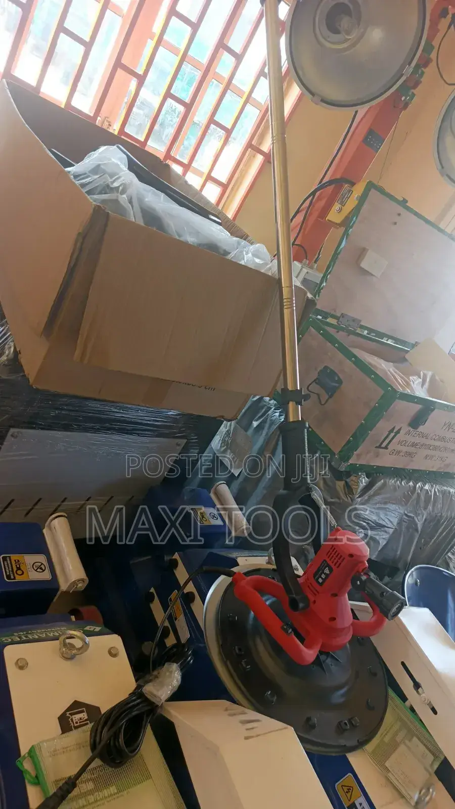 Electric Wall Polisher and Concrete Trowel.